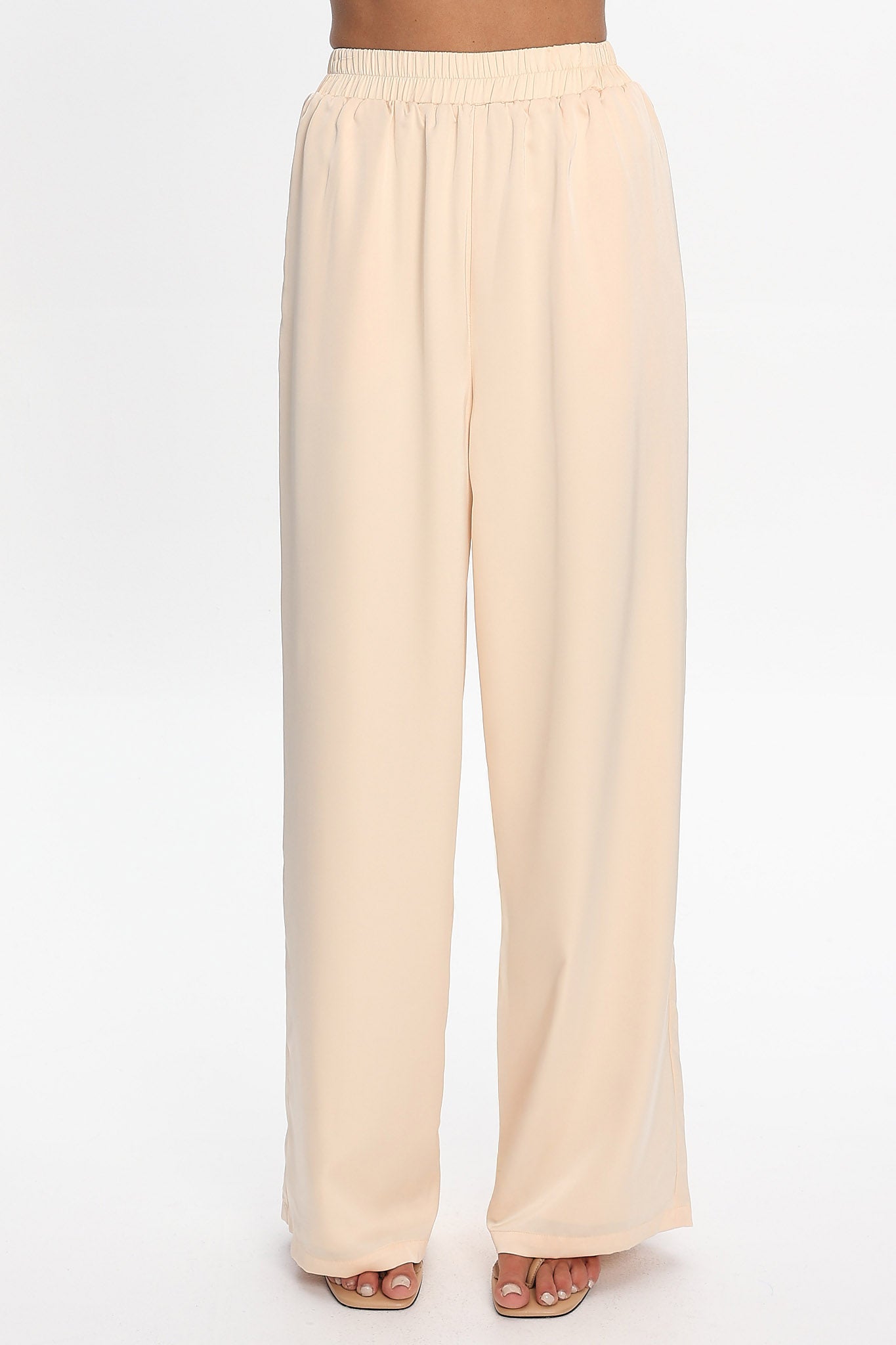 Danita Elastic Waist Pants Vanilla by Selfie Leslie Australia