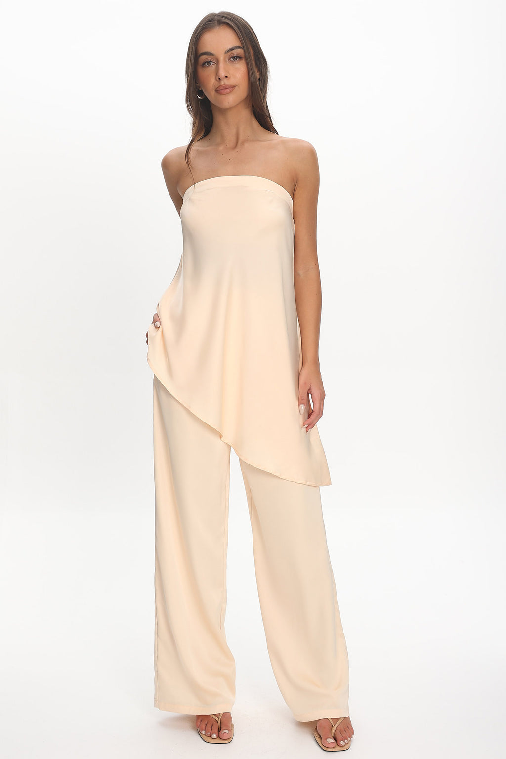 Danita Elastic Waist Pants Vanilla by Selfie Leslie Australia