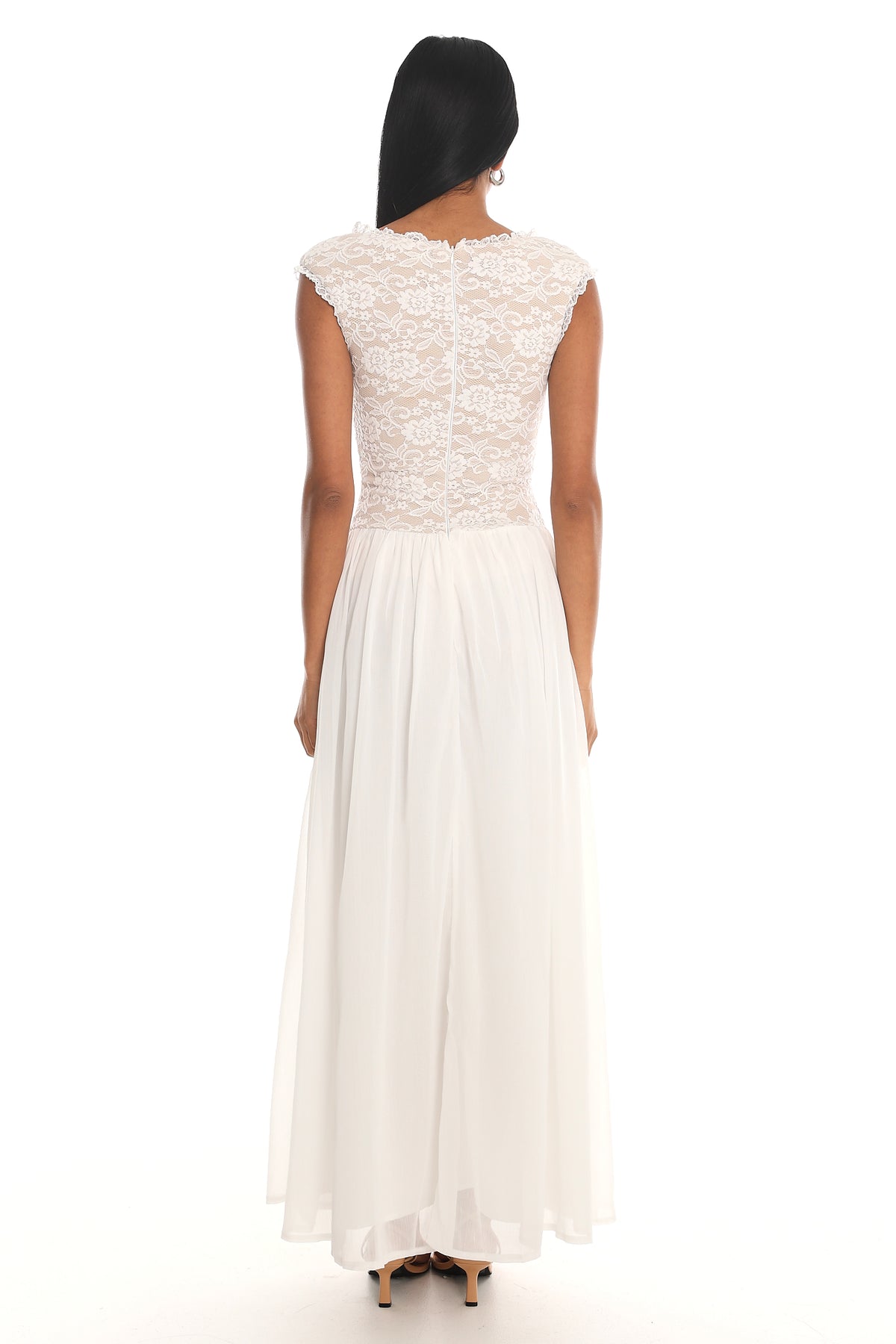 Korinna Lace Bodice Maxi Dress White by Selfie Leslie Australia