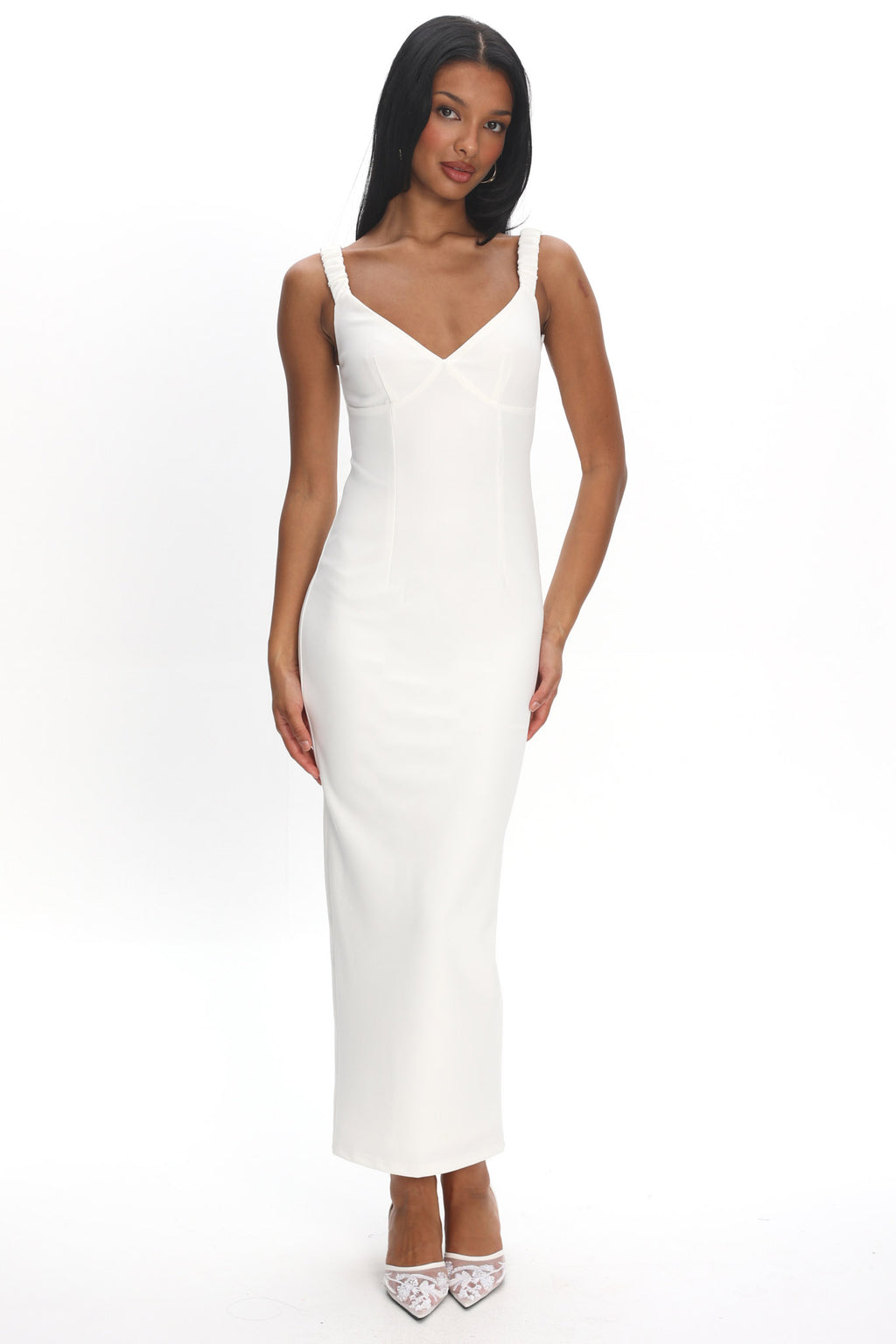Eala Maxi Dress Off White by Selfie Leslie Australia