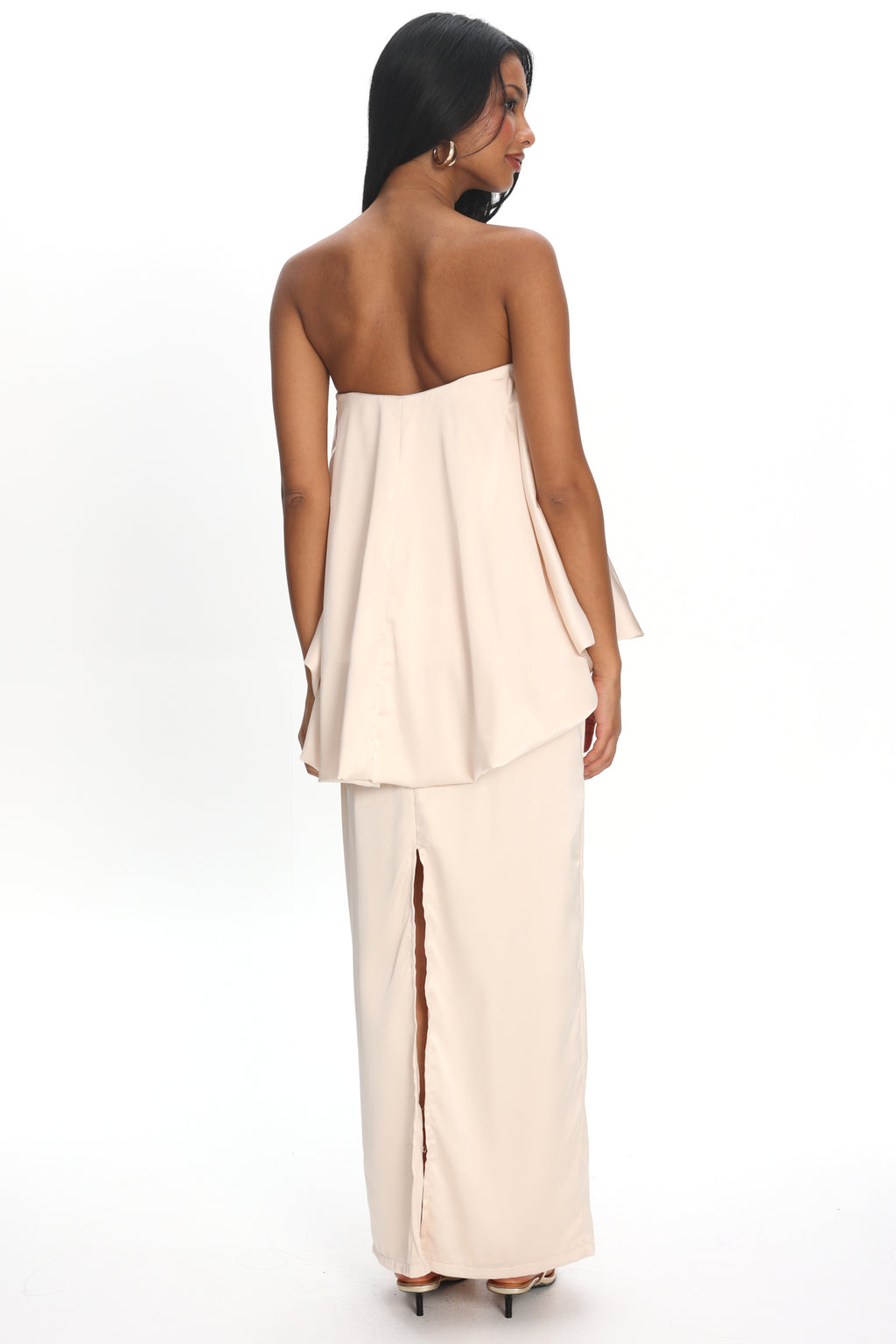 Kellaan Balloon Top Maxi Dress Oyster by Selfie Leslie Australia