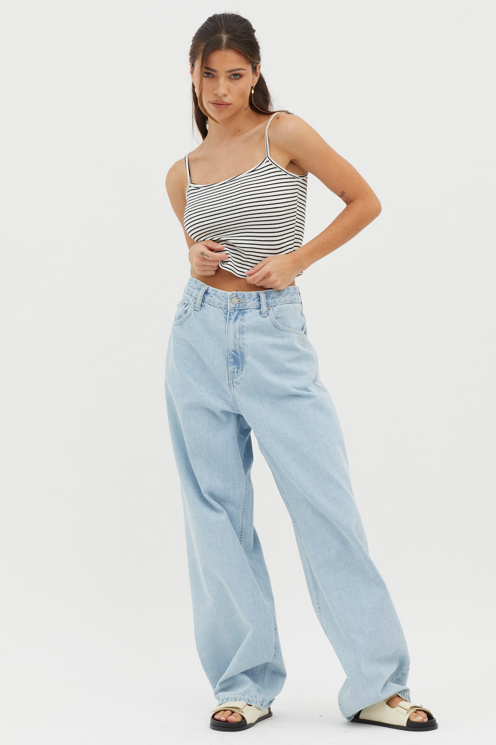 Sold Out Ribbed Cami Top White Base by Selfie Leslie Australia