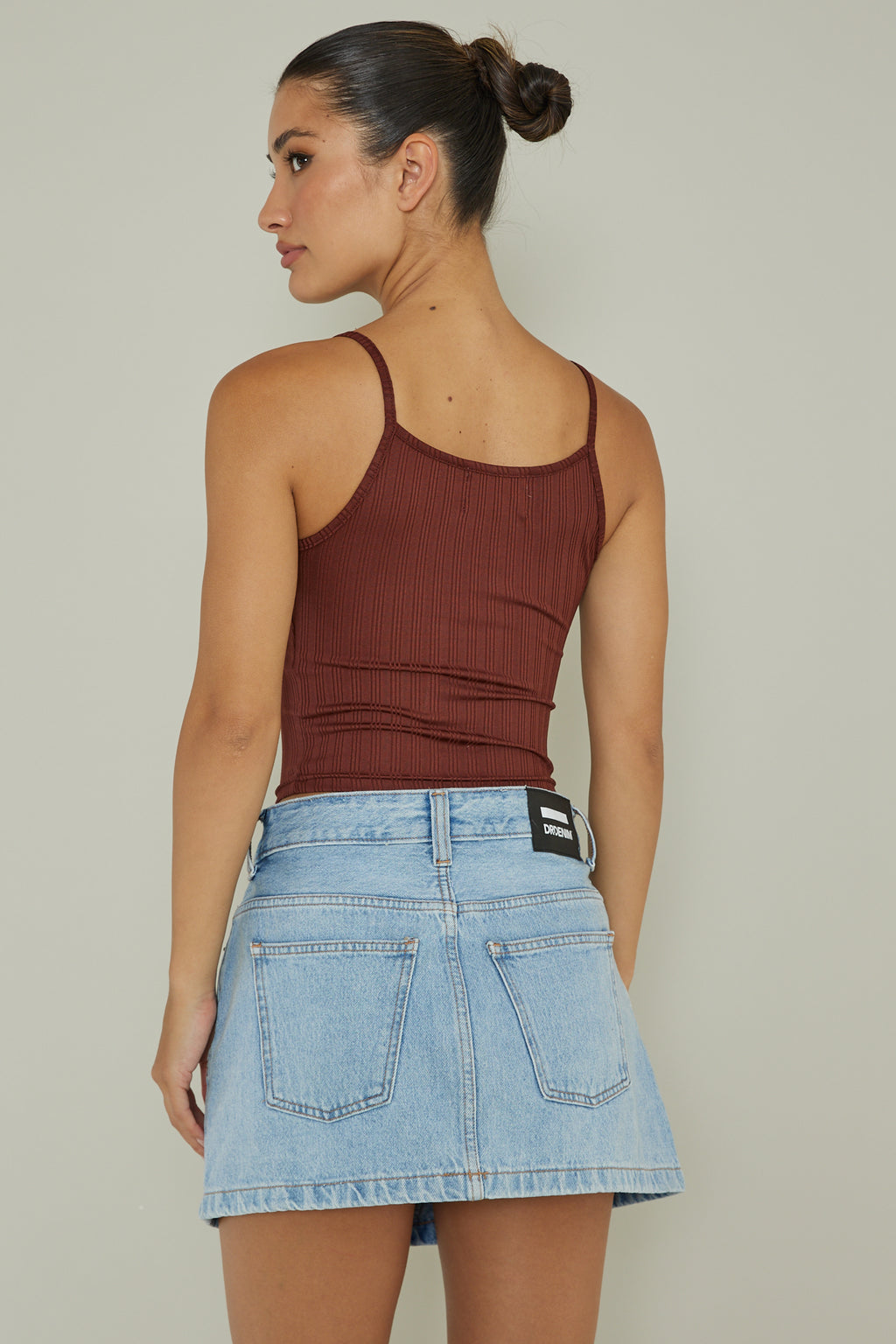 Sold Out Ribbed Cami Top Chocolate by Selfie Leslie Australia