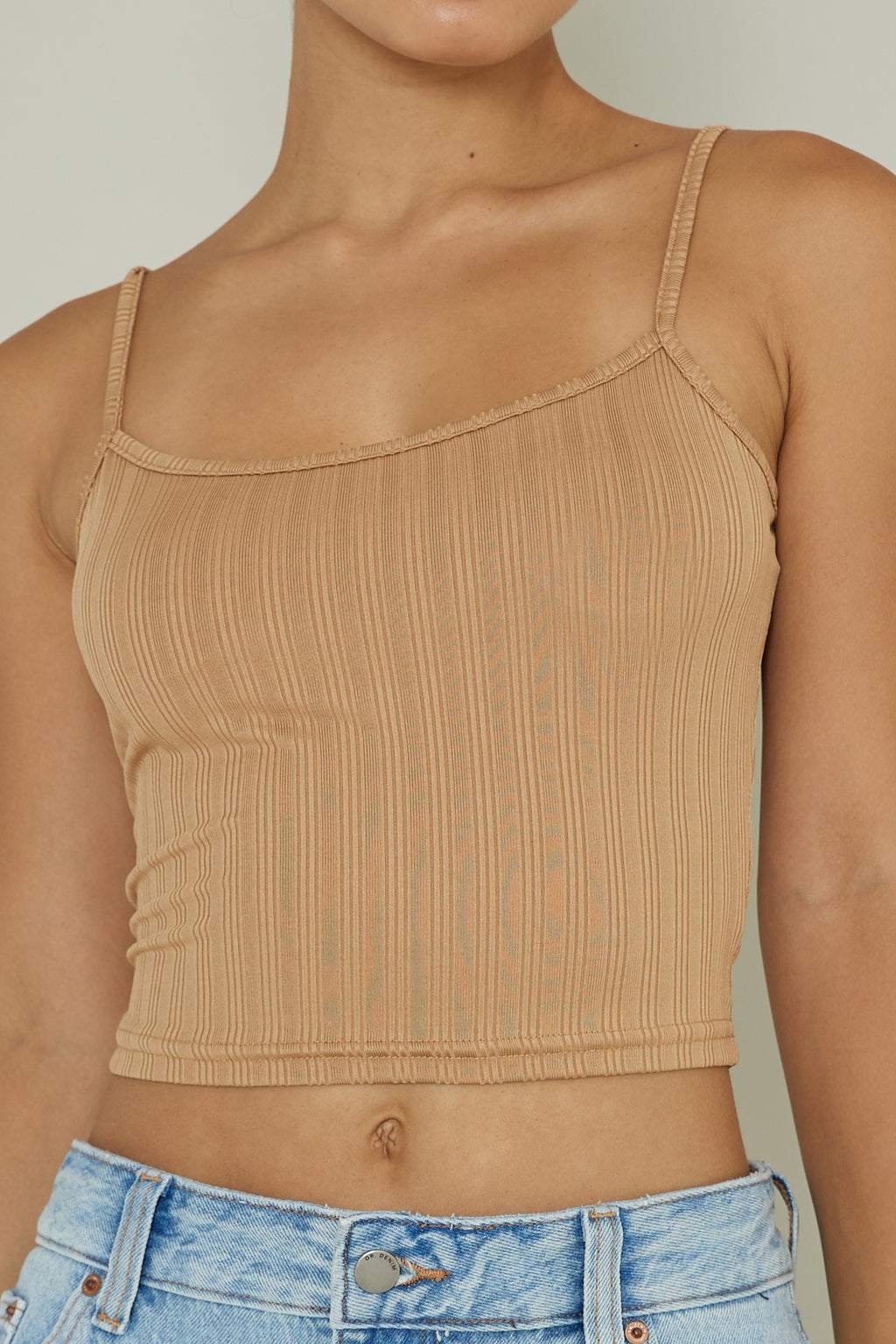 Sold Out Ribbed Cami Top Mocha by Selfie Leslie Australia