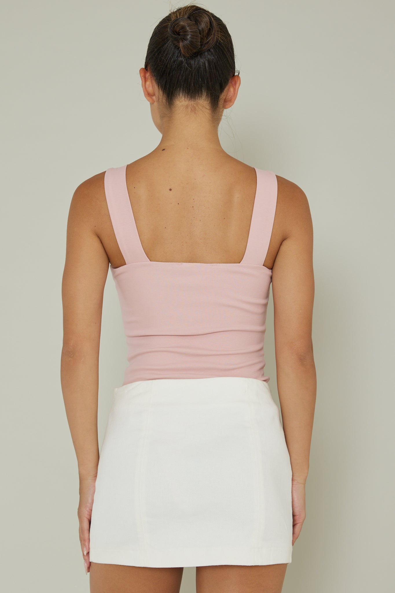 High Time Square Neckline Leotard Blush by Selfie Leslie Australia