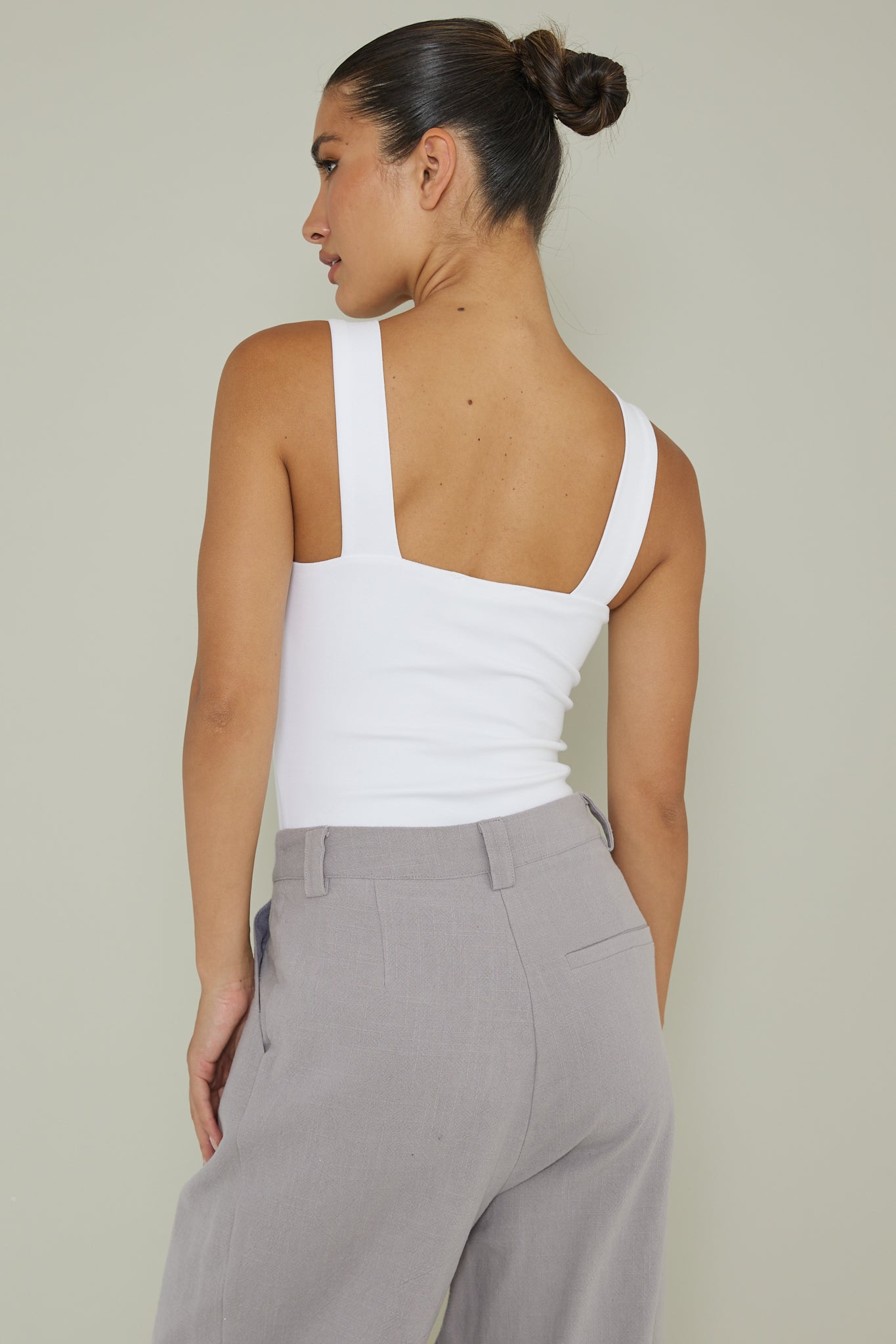 High Time Square Neckline Leotard White by Selfie Leslie Australia