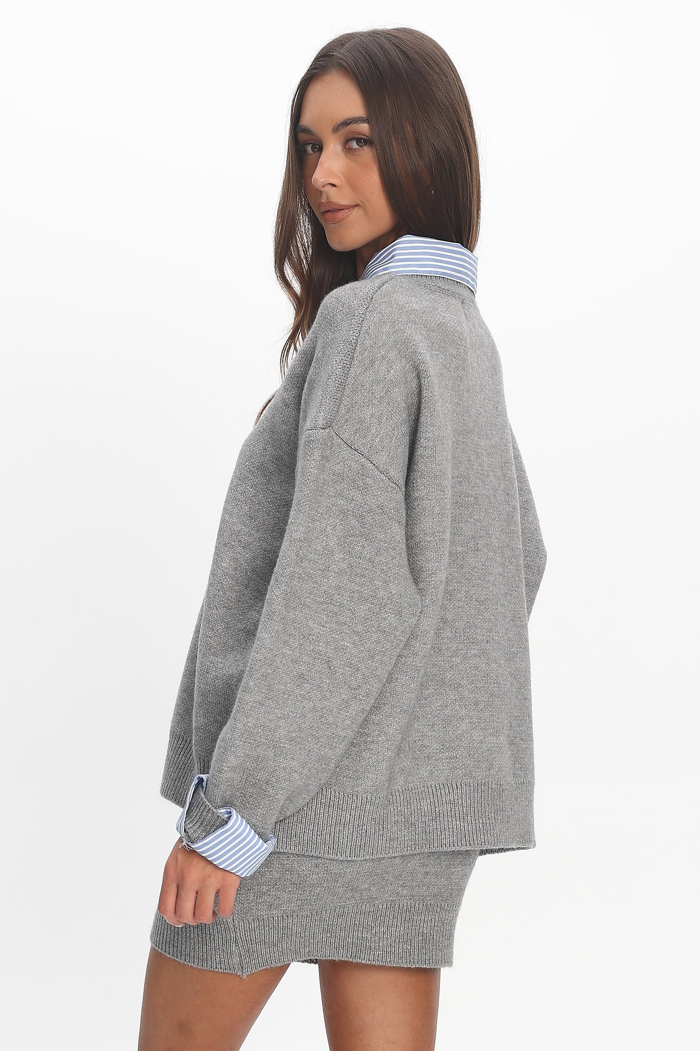 Marvelle Knit Top Grey by Selfie Leslie Australia