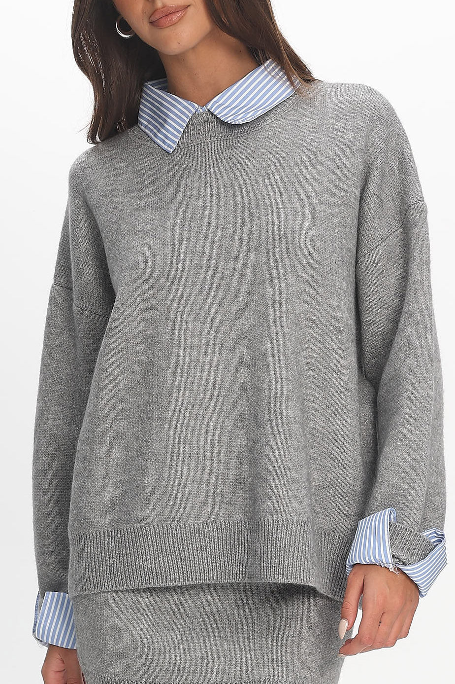 Marvelle Knit Top Grey by Selfie Leslie Australia