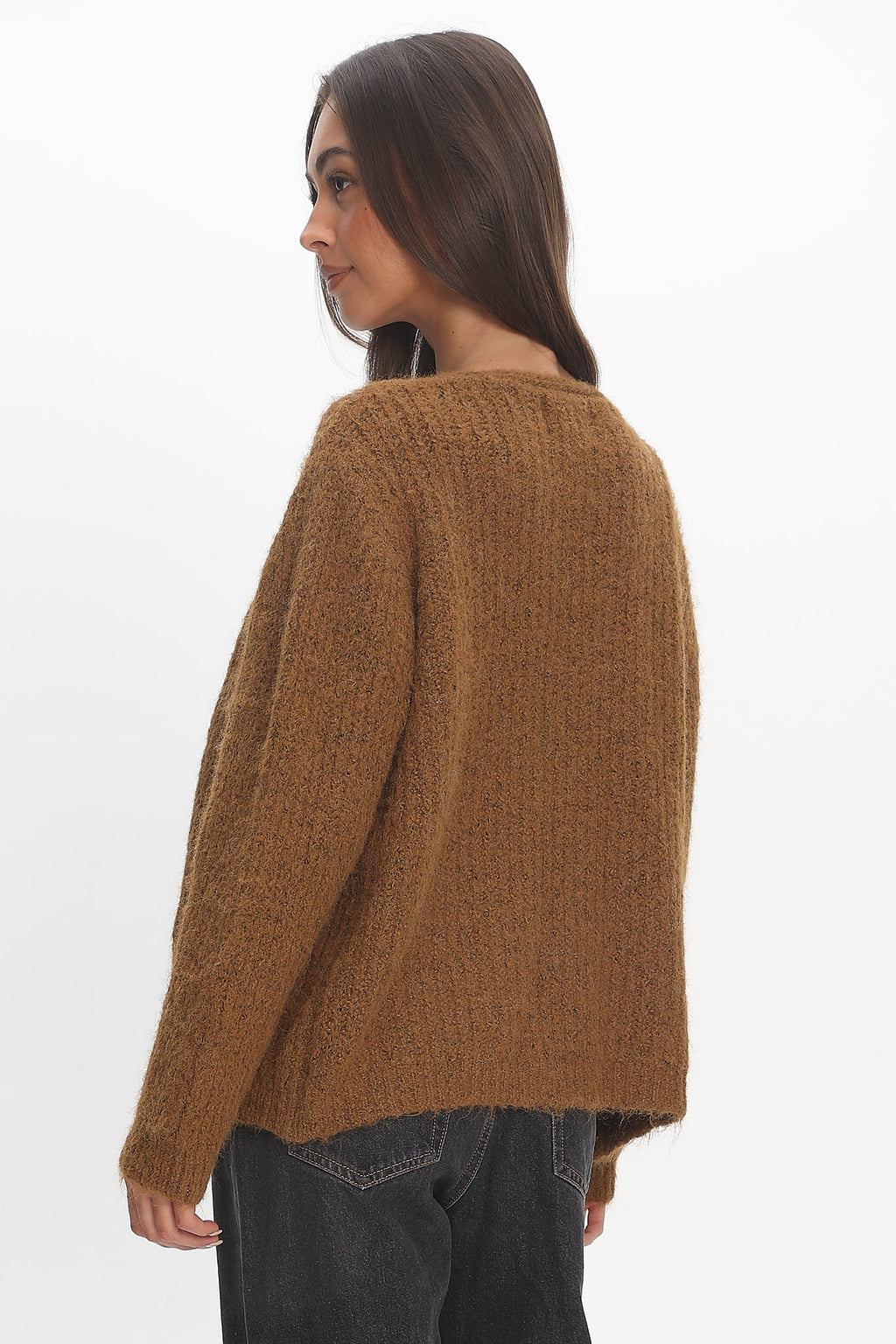 Jorie Knit Cardigan Brown by Selfie Leslie Australia