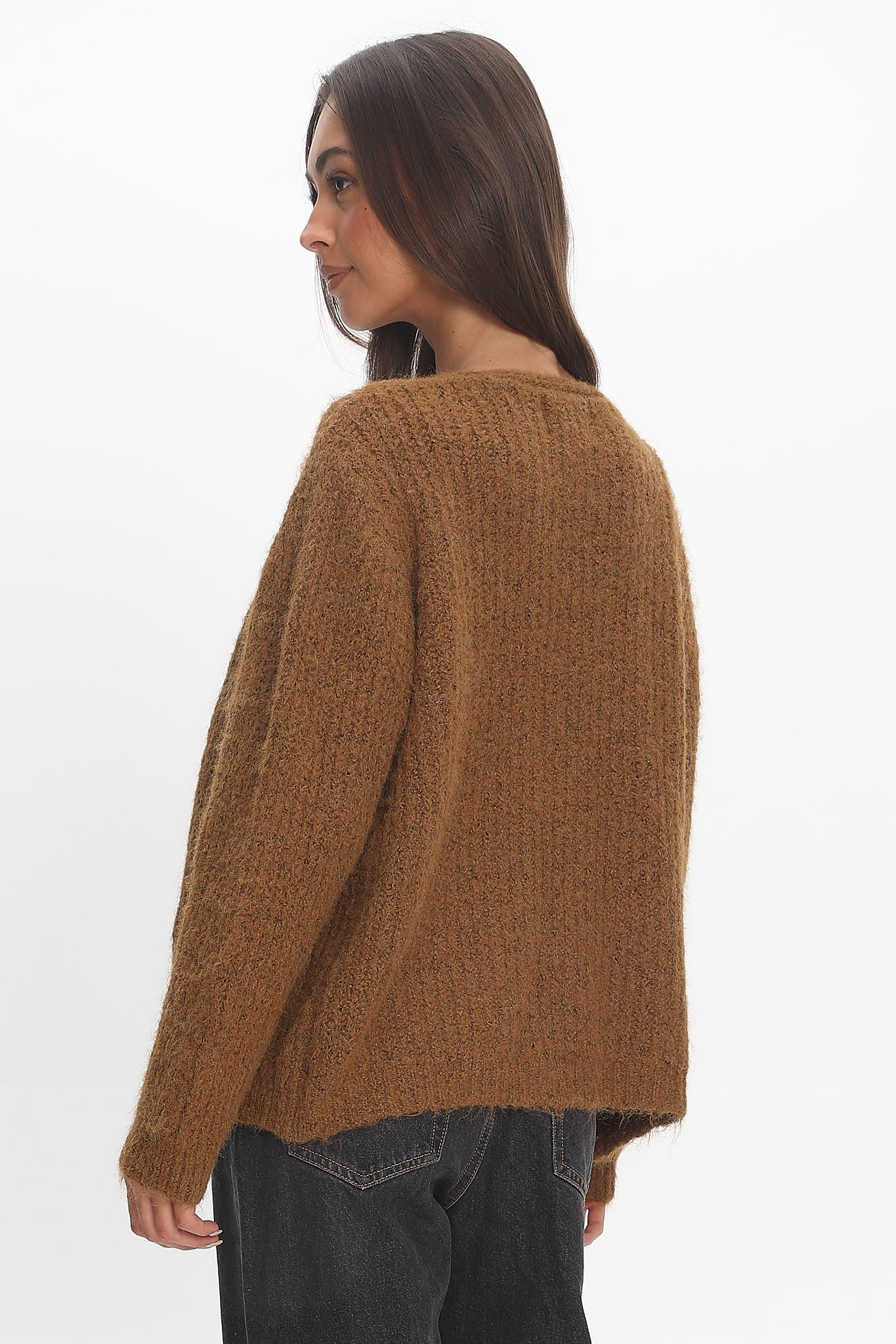Jorie Knit Cardigan Brown by Selfie Leslie Australia