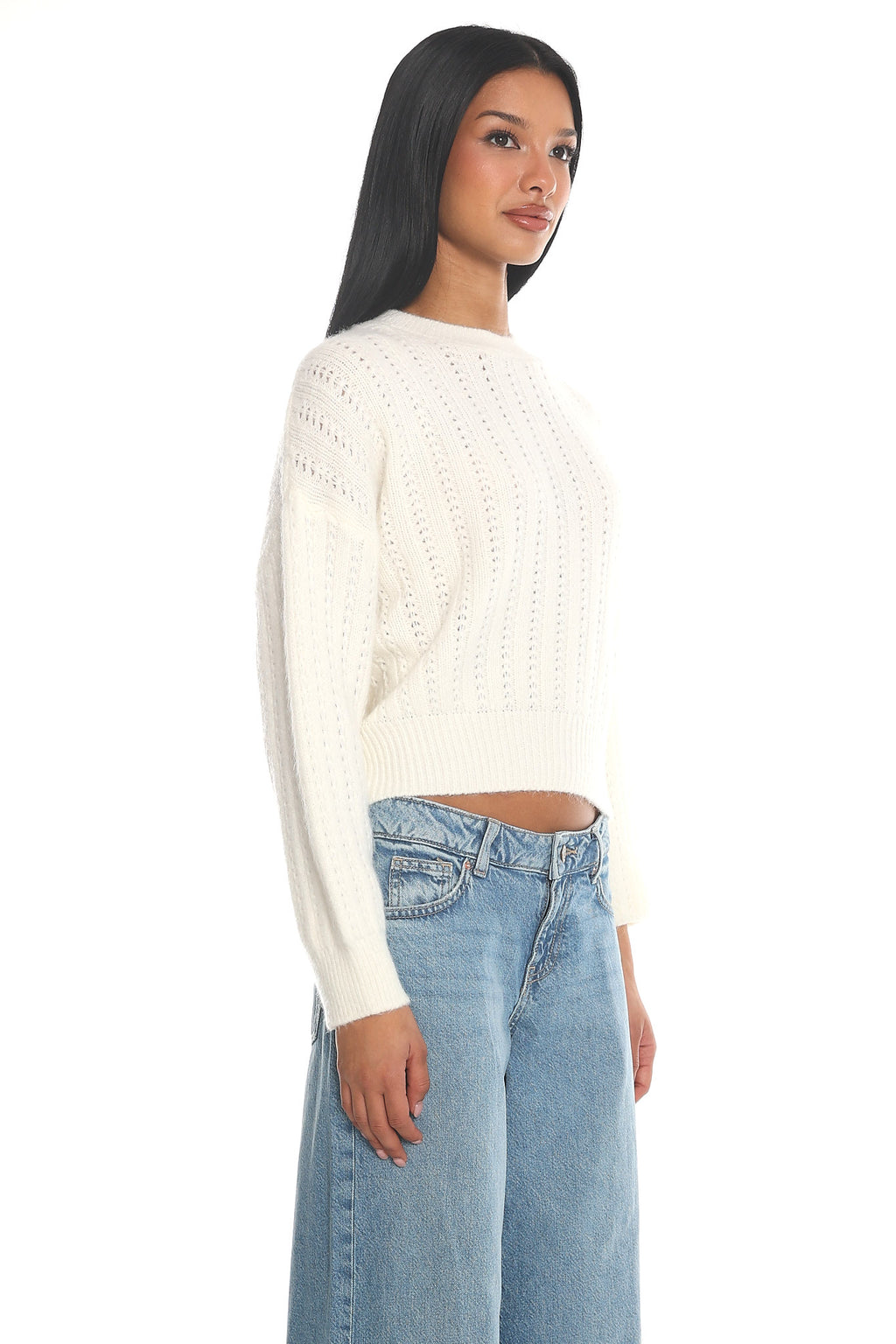 Cadence Knit Sweater Cream by Selfie Leslie Australia
