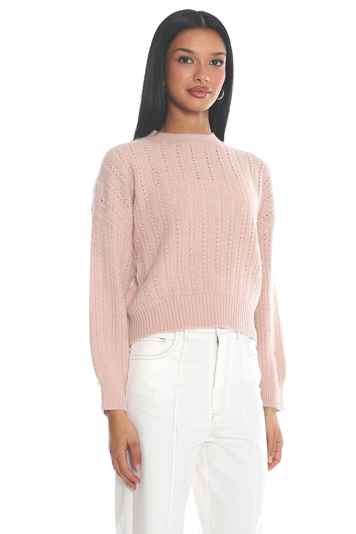 Cadence Knit Sweater Pink by Selfie Leslie Australia
