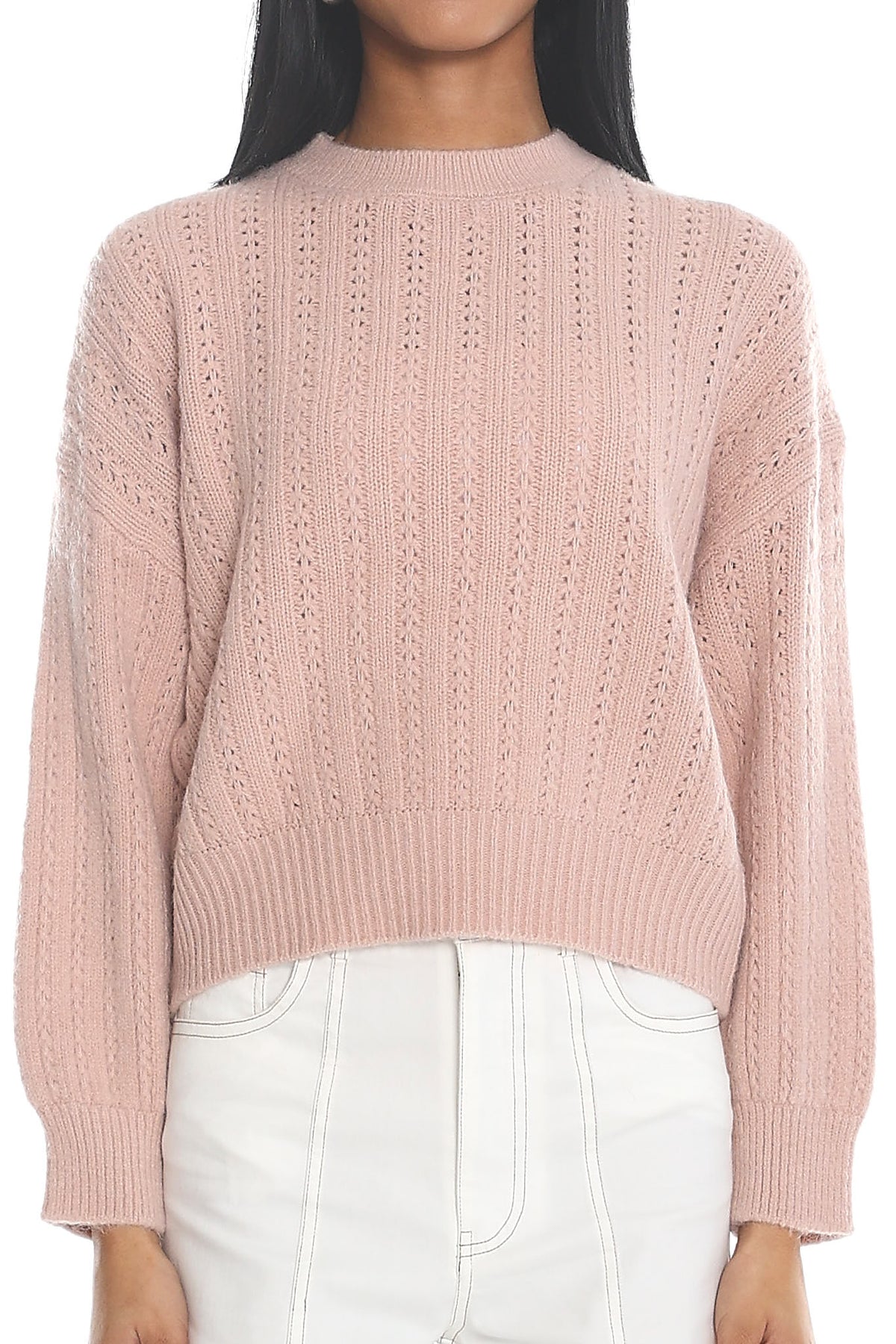Cadence Knit Sweater Pink by Selfie Leslie Australia