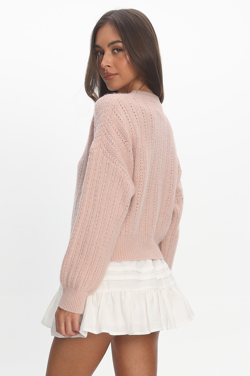 Cadence Knit Sweater Pink by Selfie Leslie Australia