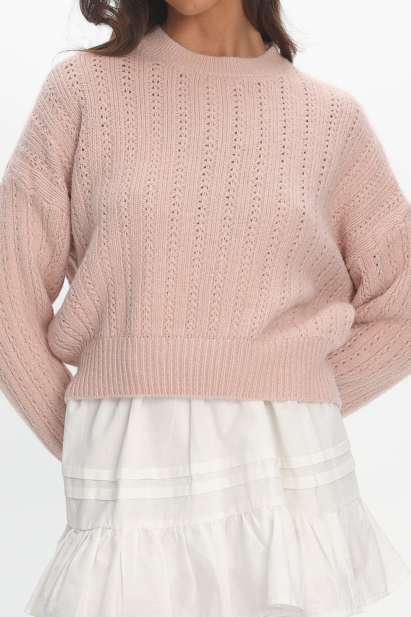 Cadence Knit Sweater Pink by Selfie Leslie Australia