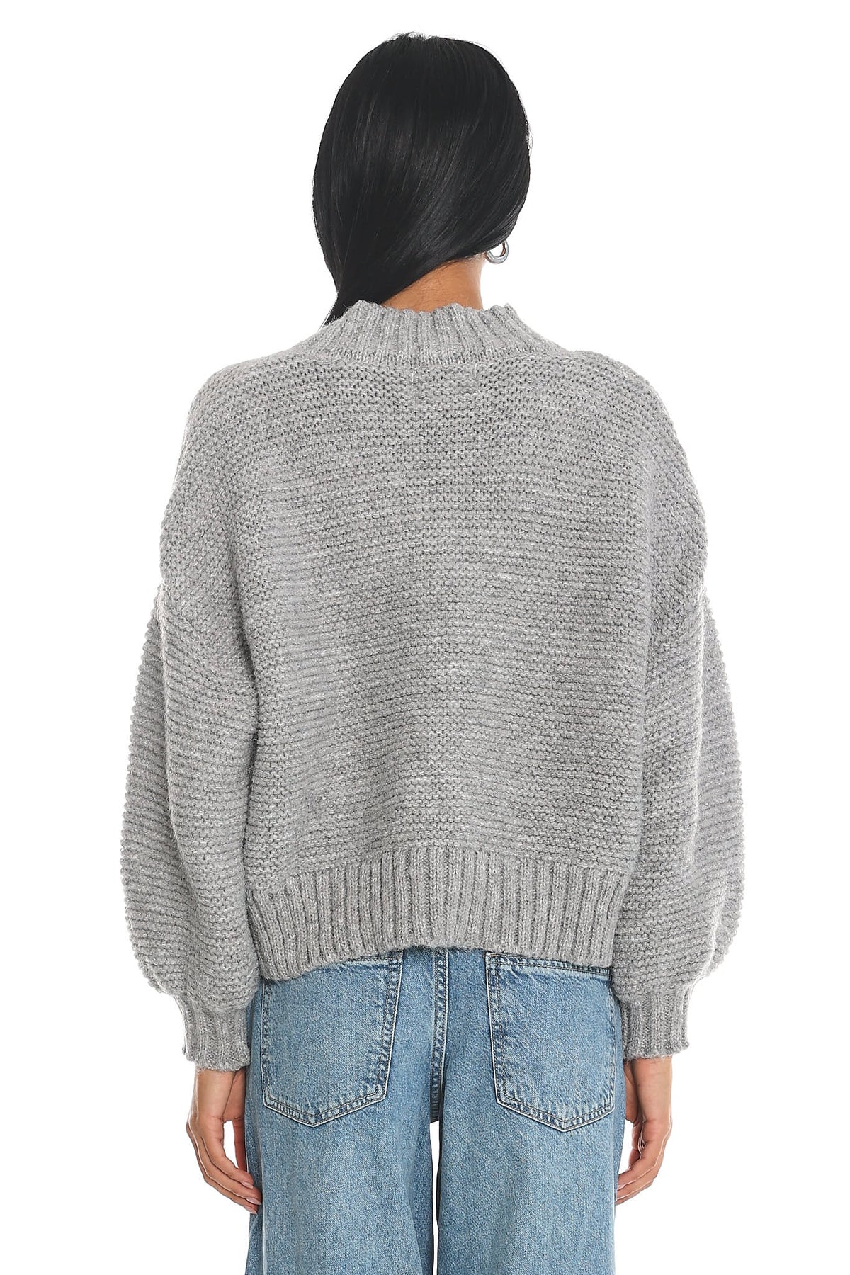 Samaya Chunky Knit Sweater Grey by Selfie Leslie Australia