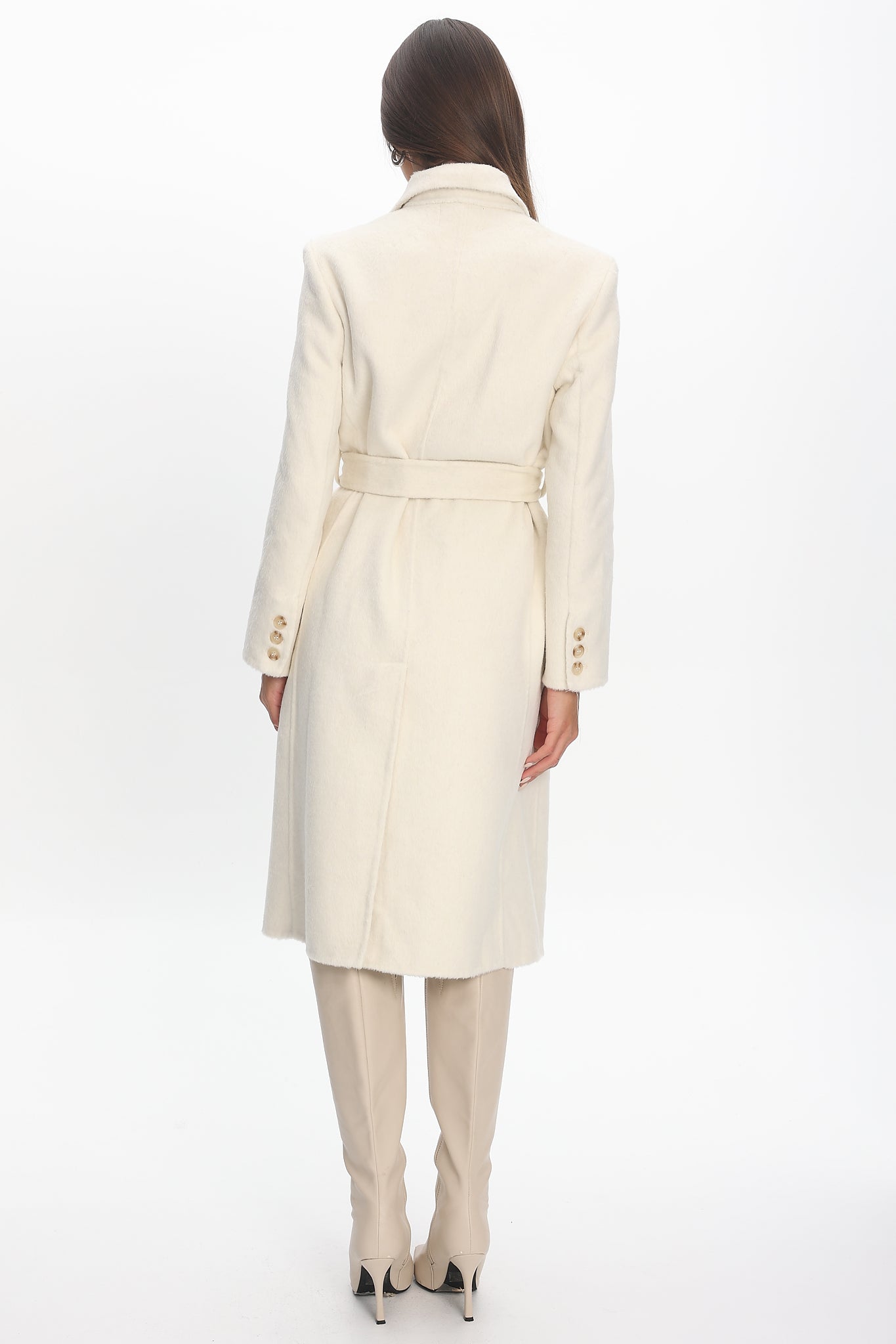 Luciana Waist Tie Trench Coat Oat by Selfie Leslie Australia