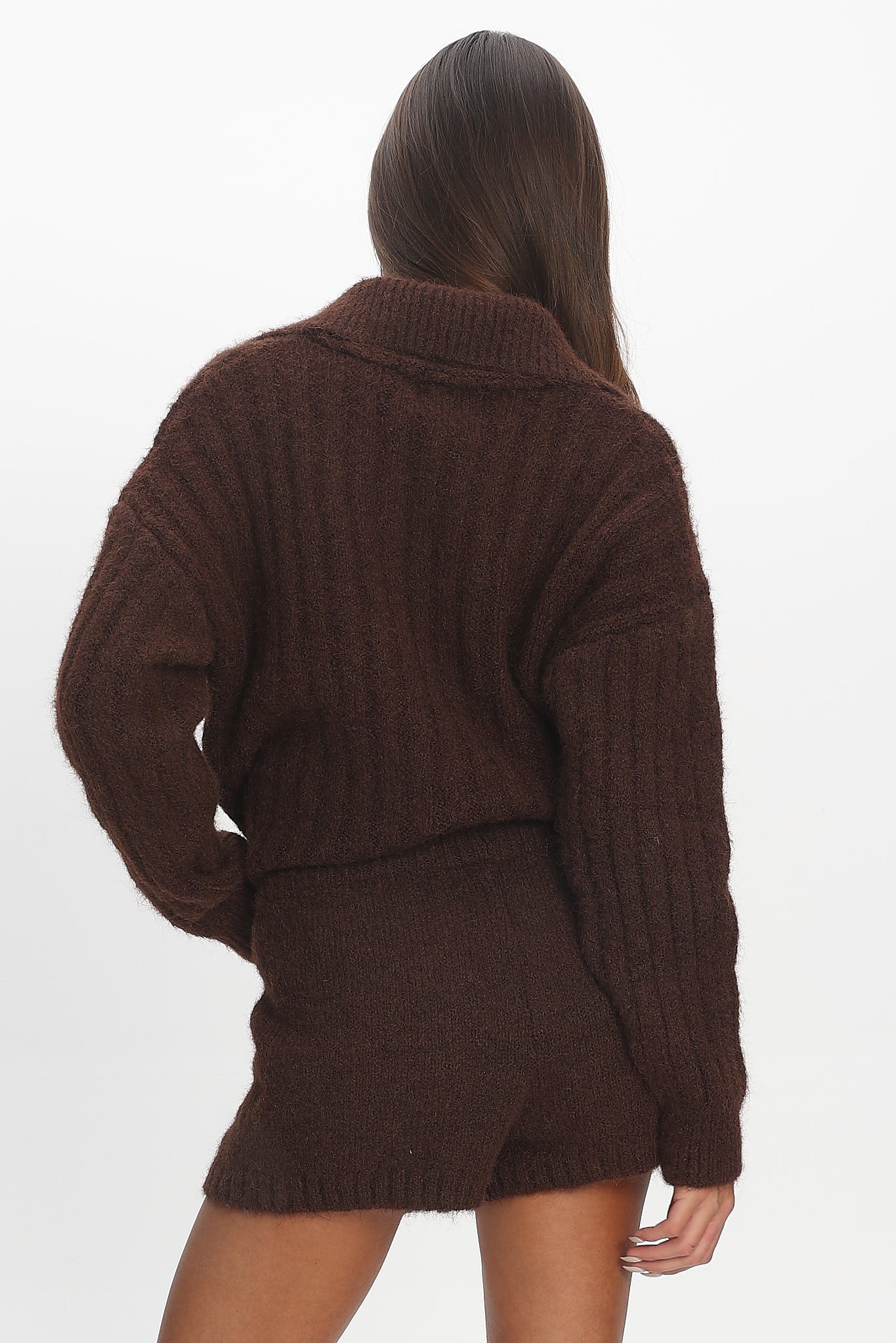Jenae Knit Shorts Chocolate by Selfie Leslie Australia