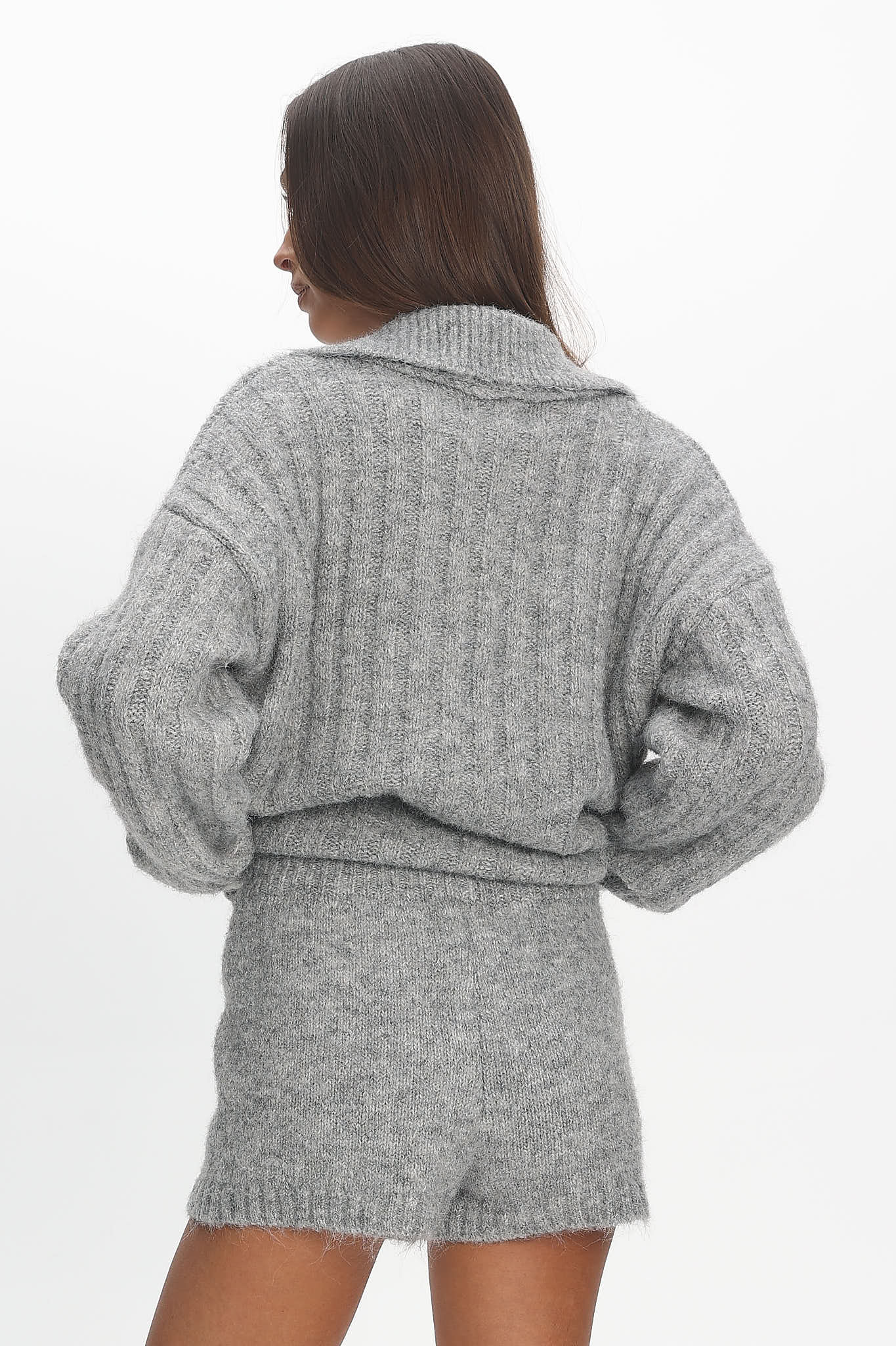 Jenae Knit Shorts Grey by Selfie Leslie Australia