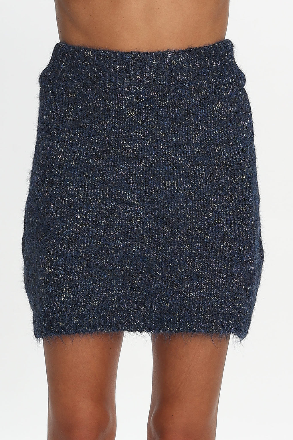 She's Good Knit Mini Skirt Navy by Selfie Leslie Australia