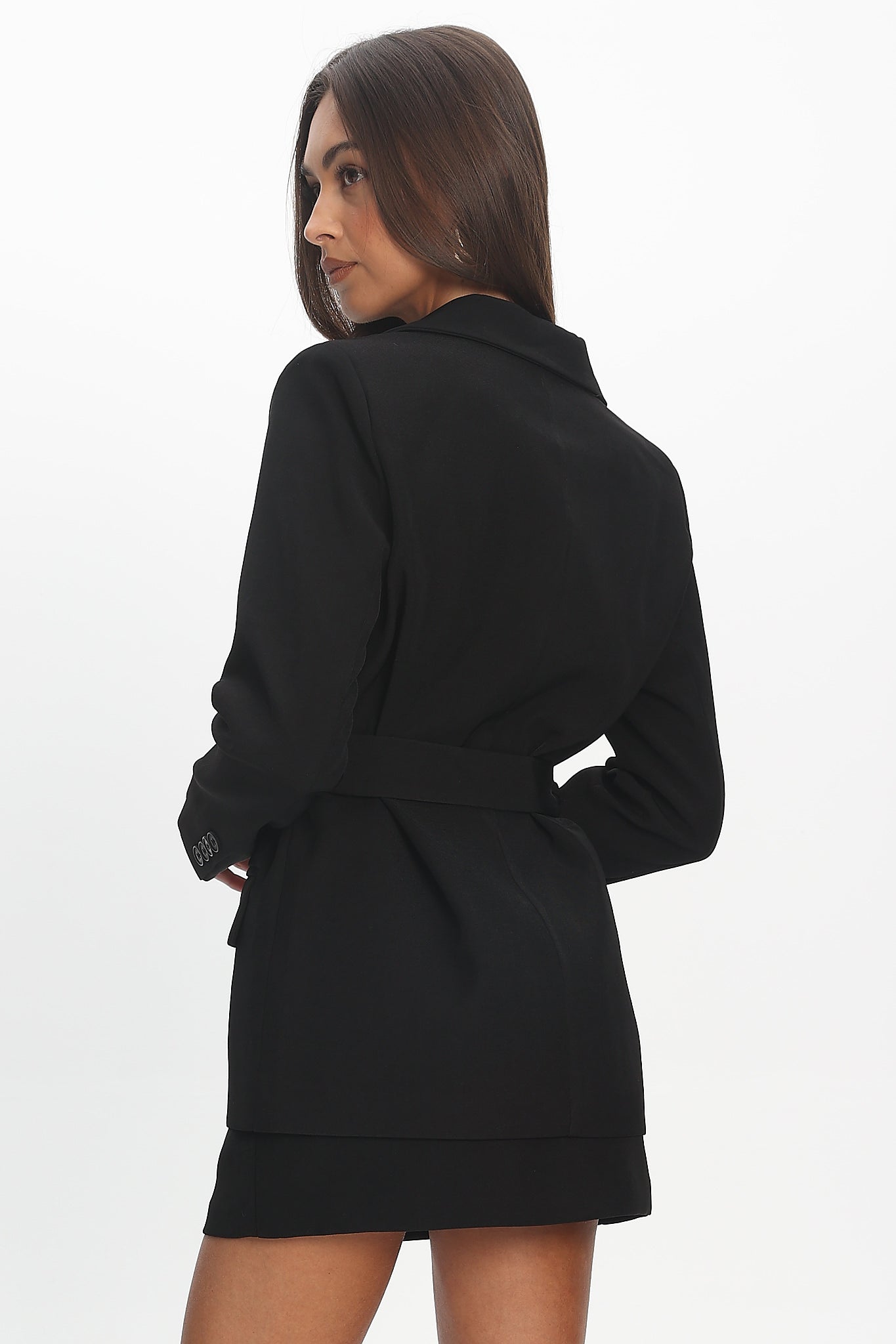 Calira Belted Blazer Black by Selfie Leslie Australia