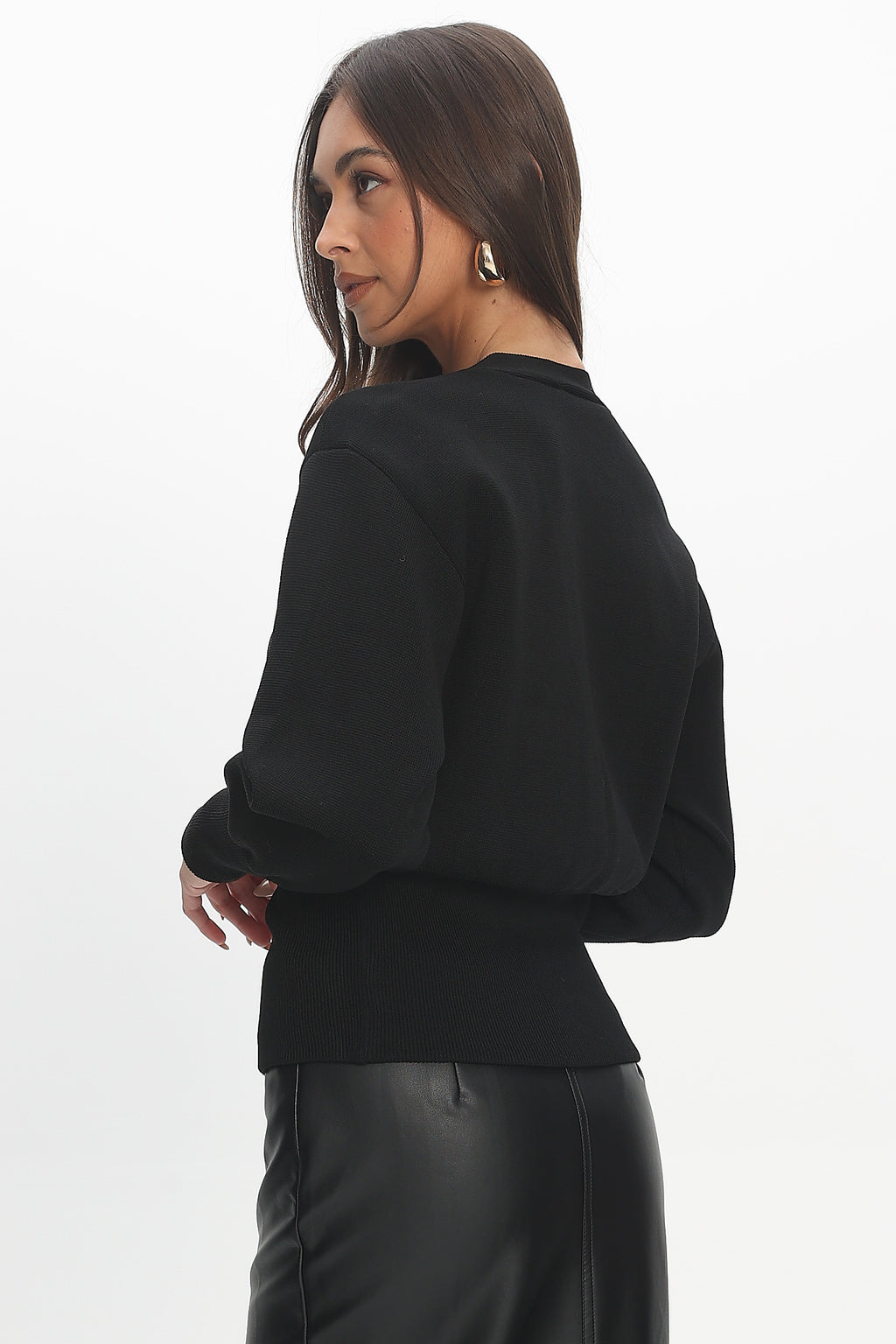 Nolana Buttoned Cardigan Black by Selfie Leslie Australia