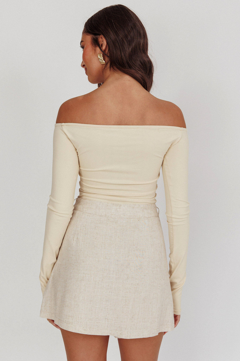 Euphoria Linen Skort Sand by Selfie Leslie Australia
