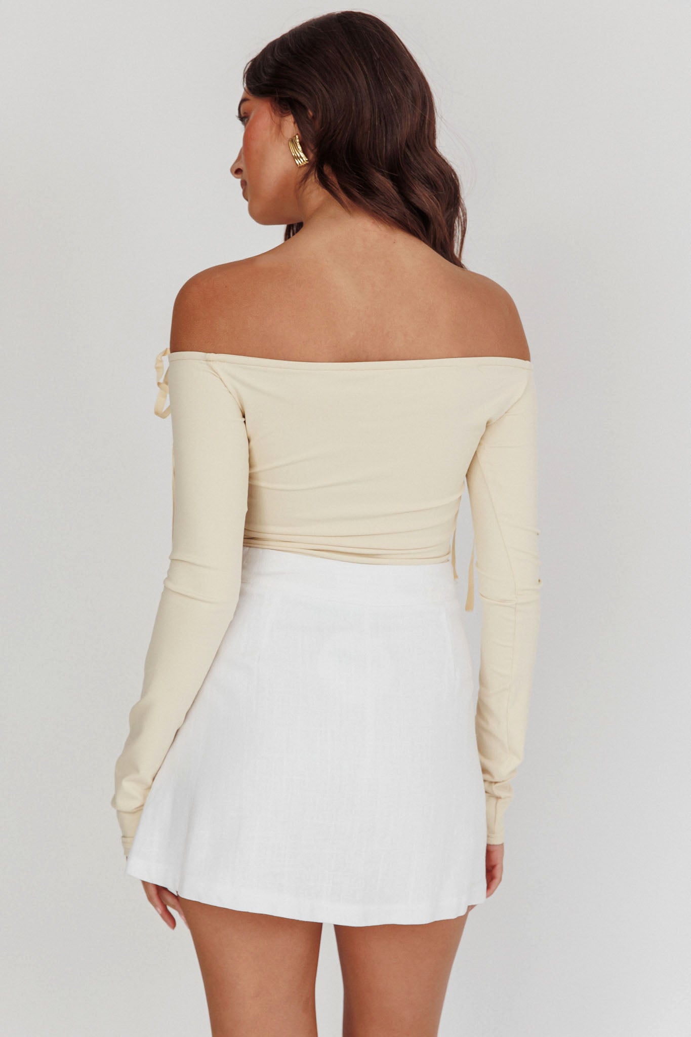 Euphoria Linen Skort White by Selfie Leslie Australia