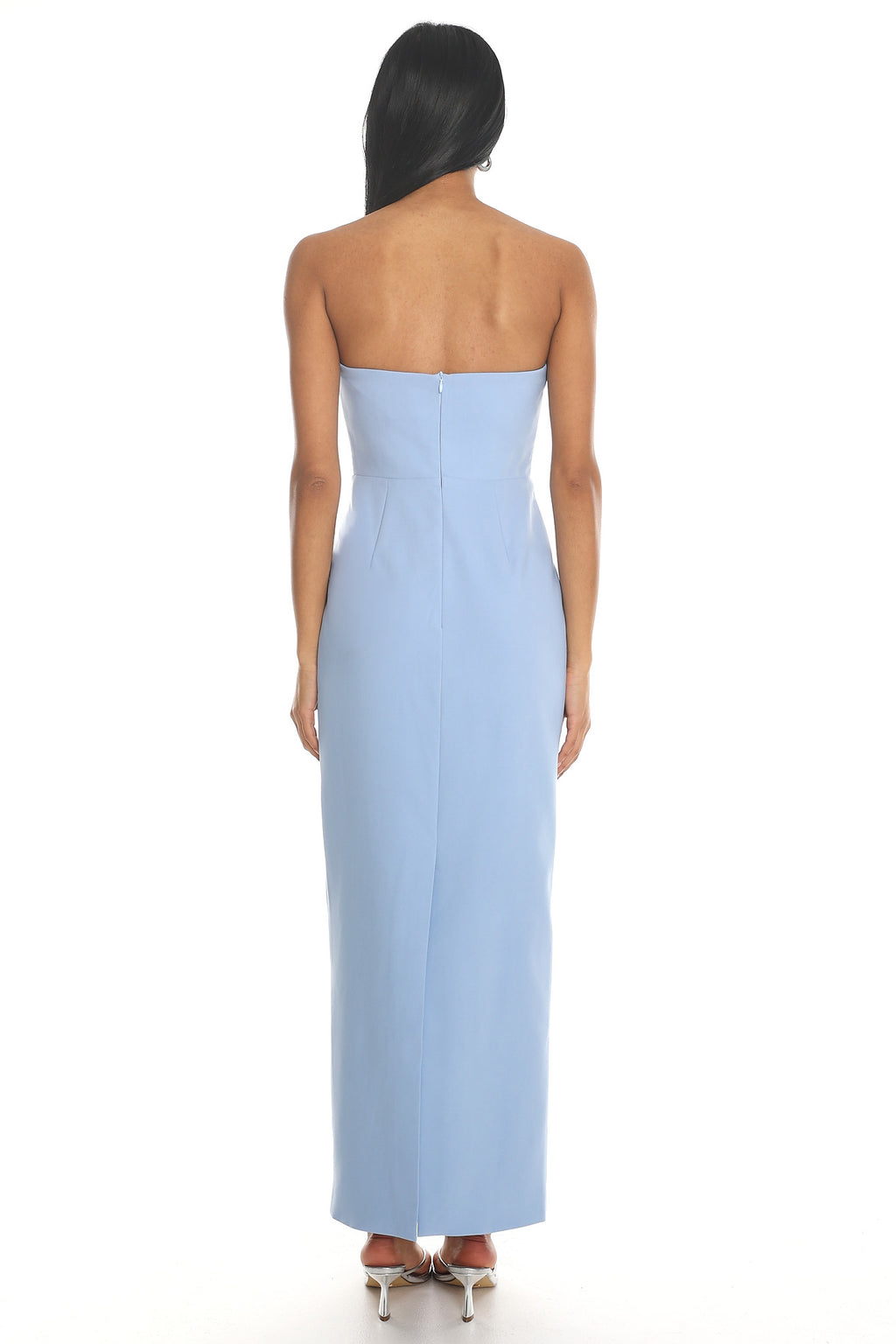 Marilla Strapless Column Maxi Dress Blue