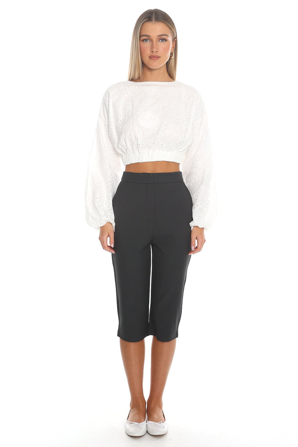 City Slicker Capri Pants Dark Grey