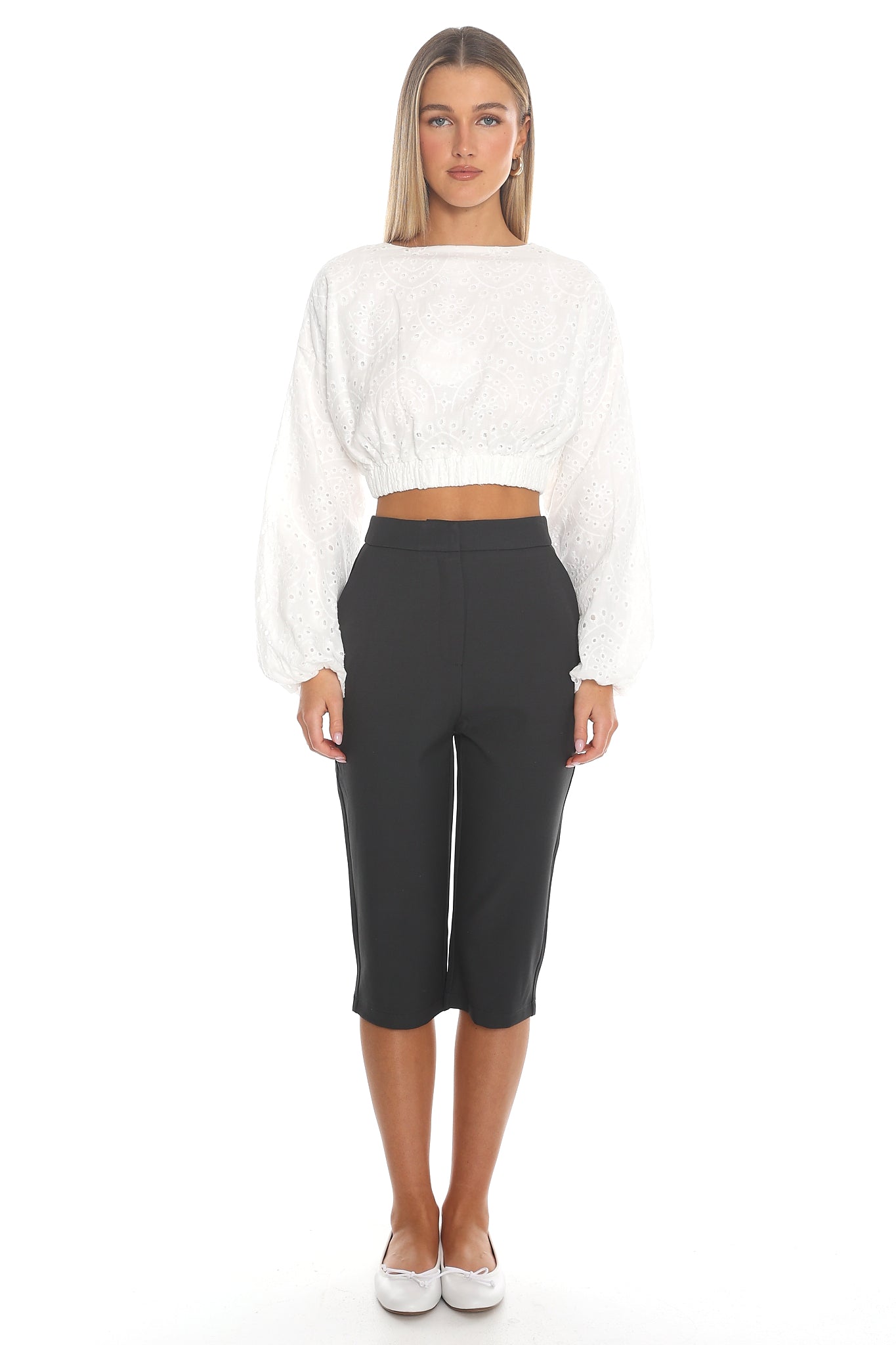 City Slicker Capri Pants Dark Grey