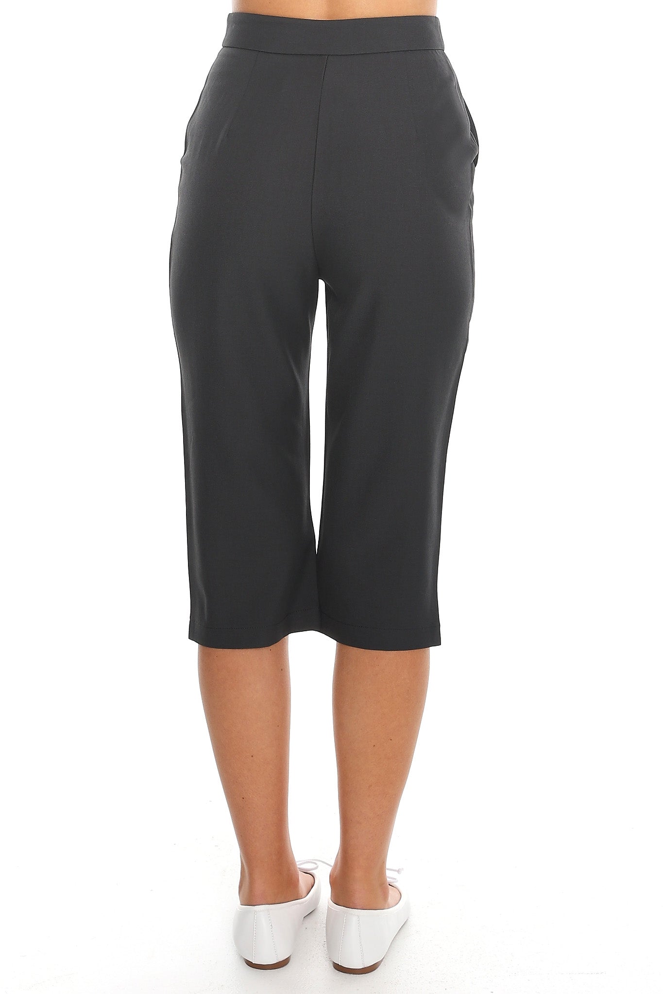 City Slicker Capri Pants Dark Grey