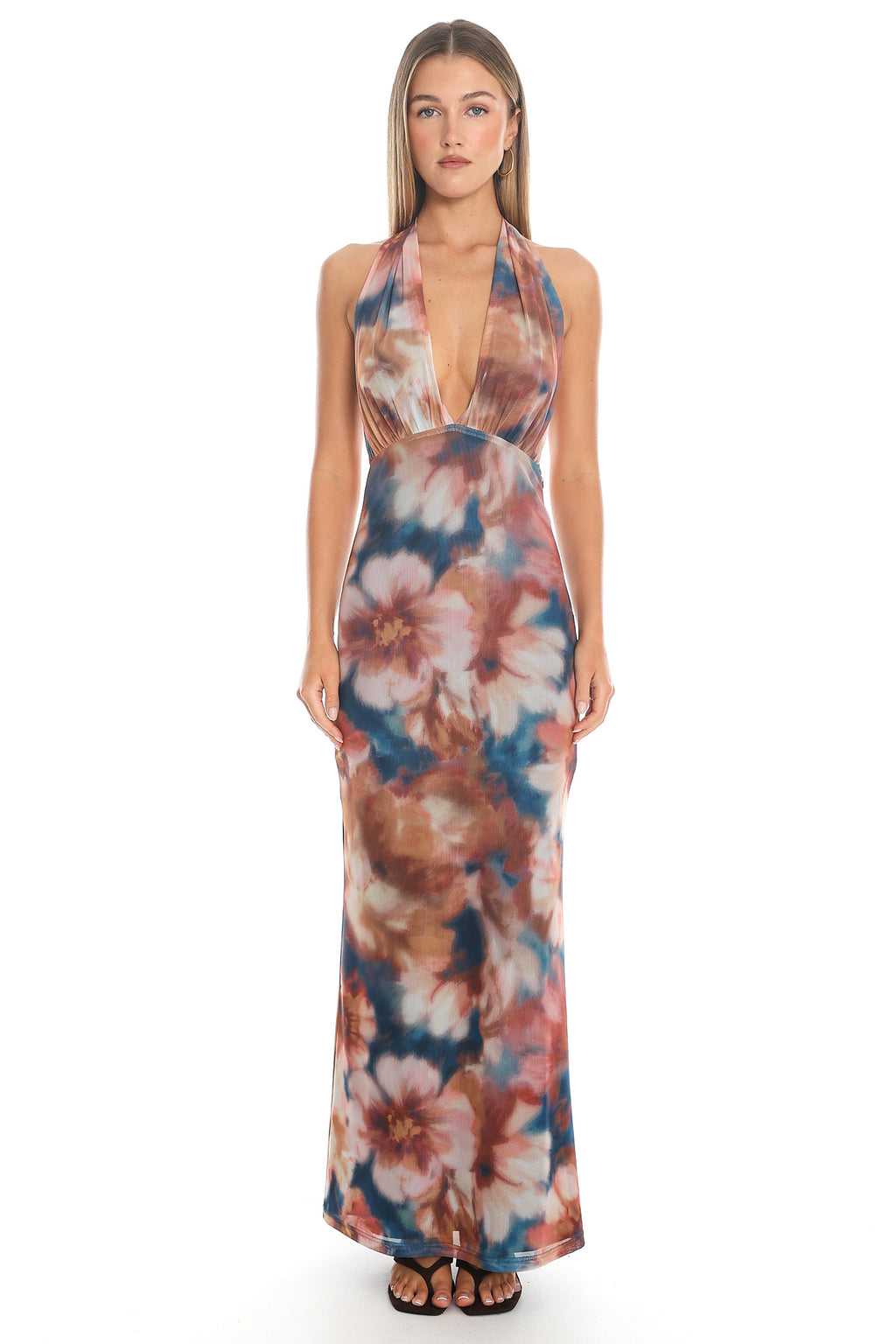 Cirella Halter Maxi Dress Teal by Selfie Leslie Australia