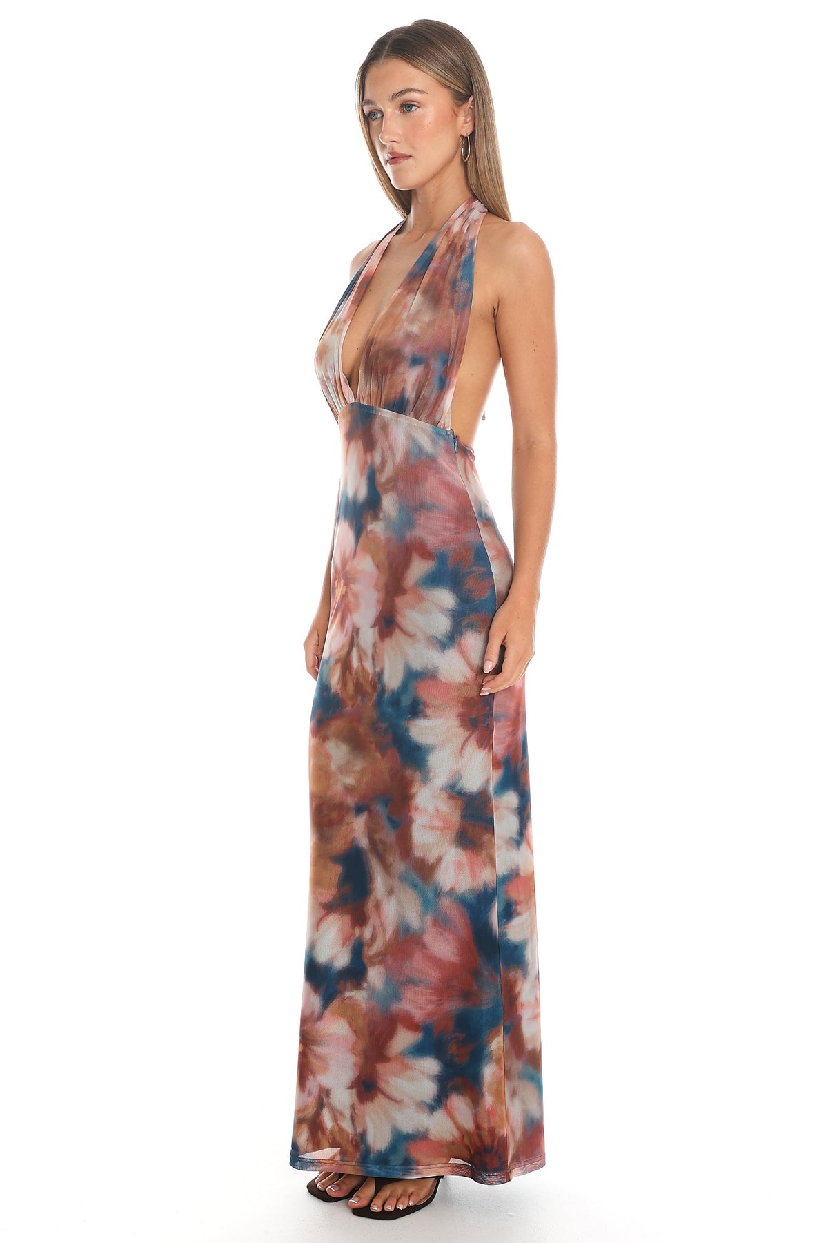 Cirella Halter Maxi Dress Teal by Selfie Leslie Australia