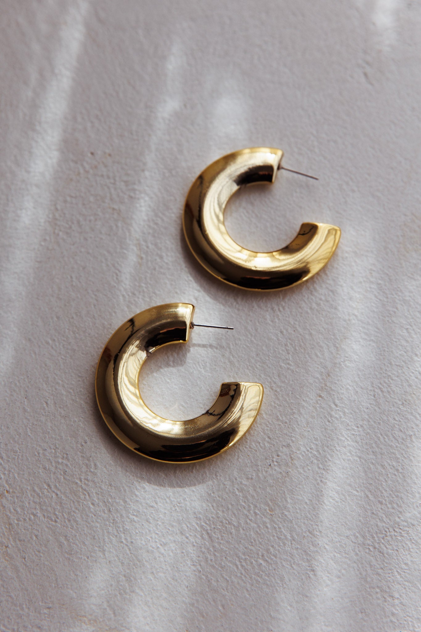 Hailie Chunky Hoops Gold by Selfie Leslie Australia
