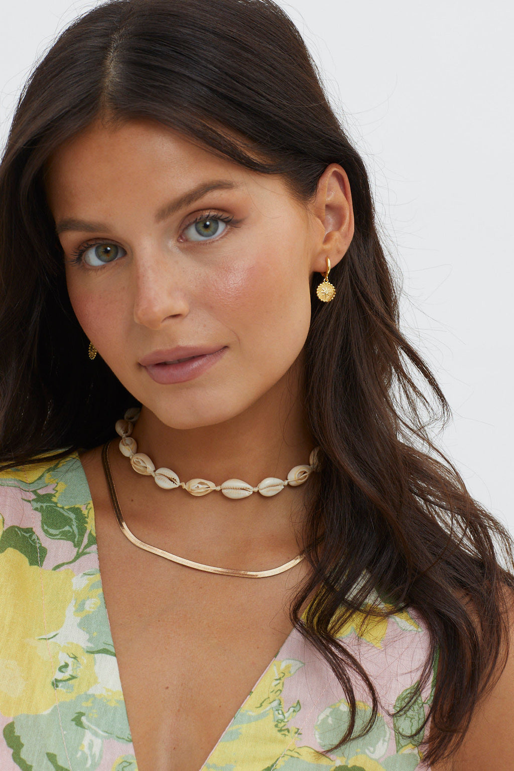 Ezra Coin Dangle Earrings Gold by Selfie Leslie Australia
