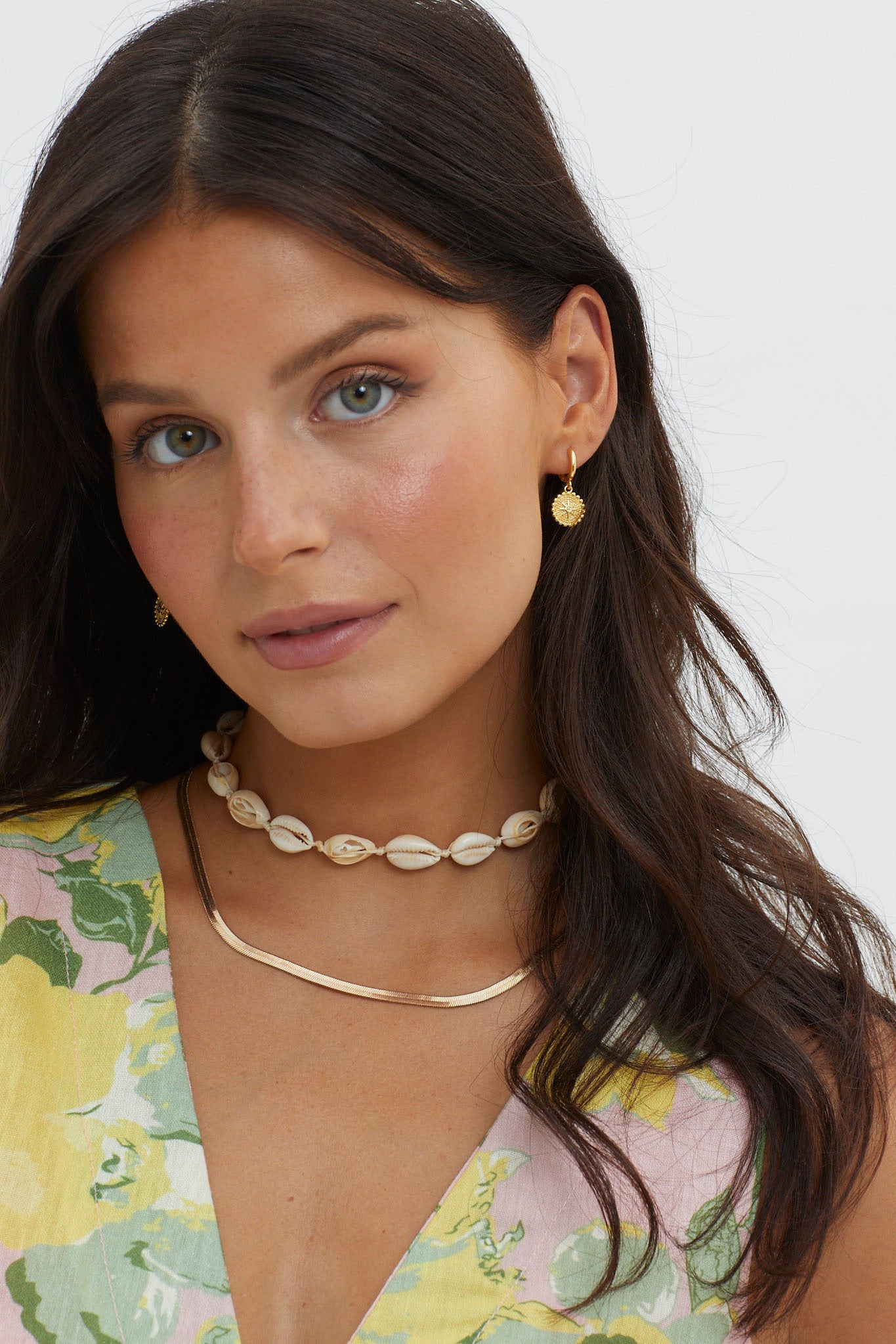 Ezra Coin Dangle Earrings Gold by Selfie Leslie Australia
