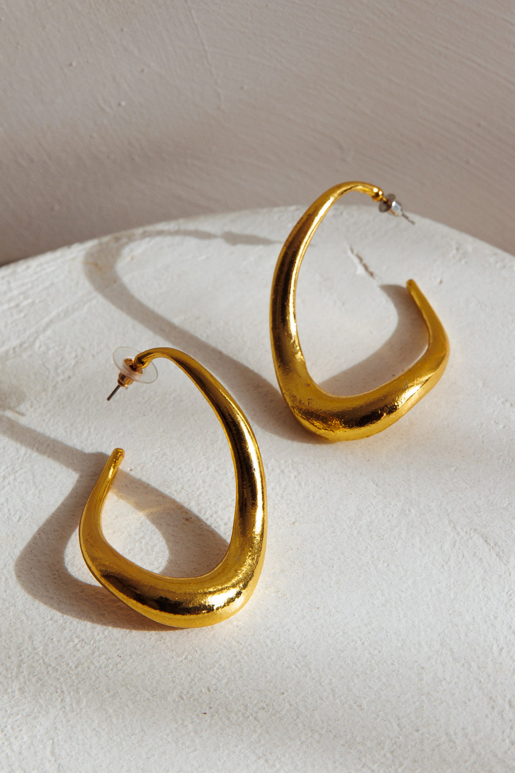 Triumph Hoop Earrings Gold by Selfie Leslie Australia