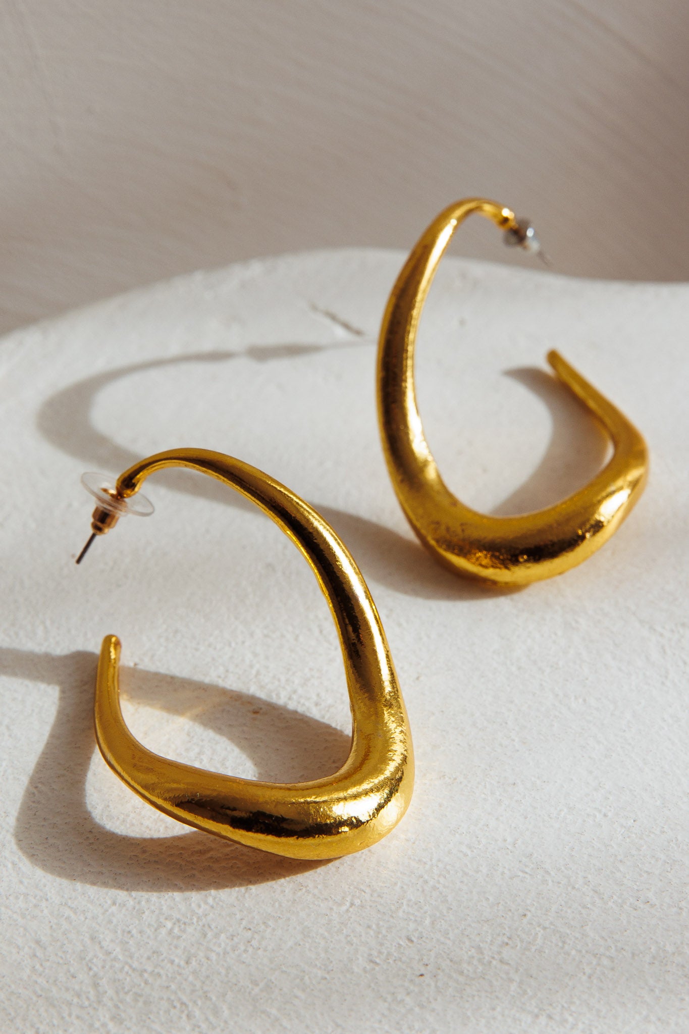 Triumph Hoop Earrings Gold by Selfie Leslie Australia