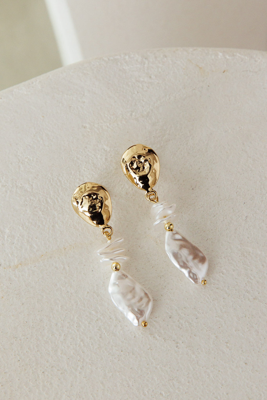 Elysian Drop Pearl Earrings by Selfie Leslie Australia
