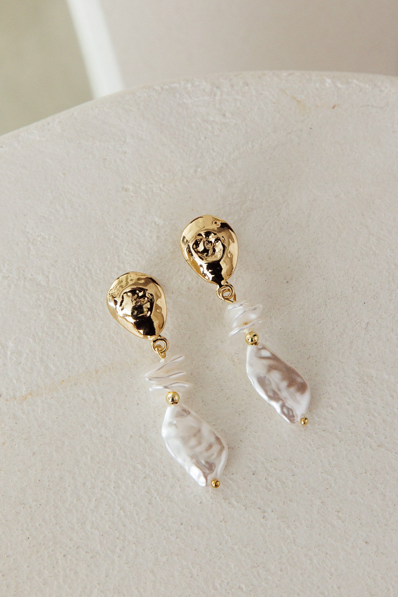 Elysian Drop Pearl Earrings by Selfie Leslie Australia