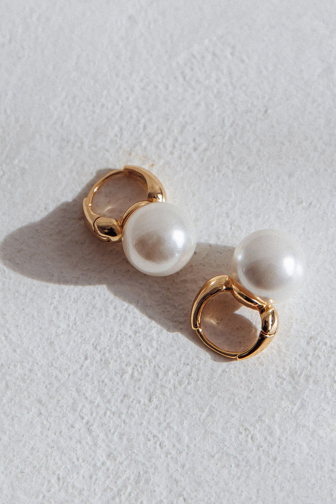 Taj Drop Pearl Earrings Gold by Selfie Leslie Australia