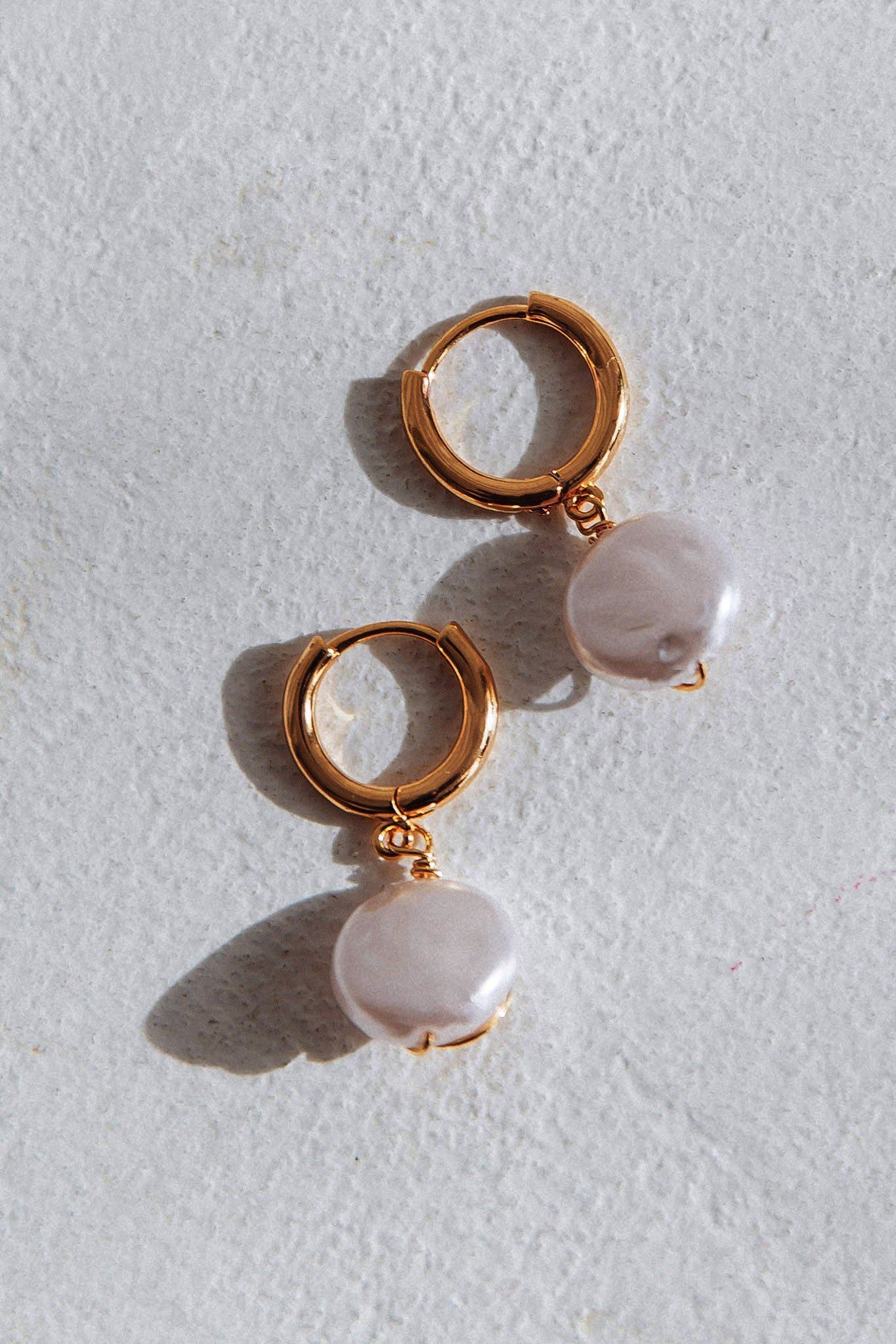 Sophia Swirl Pearl Earrings Gold by Selfie Leslie Australia