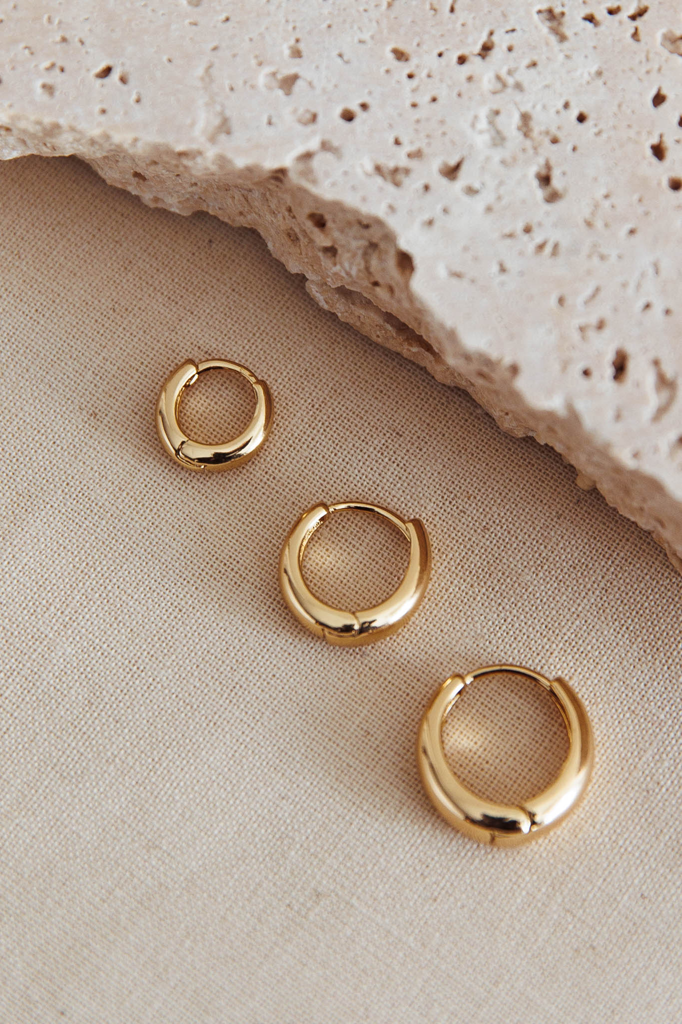 Kelly Huggie Earrings Set Gold by Selfie Leslie Australia