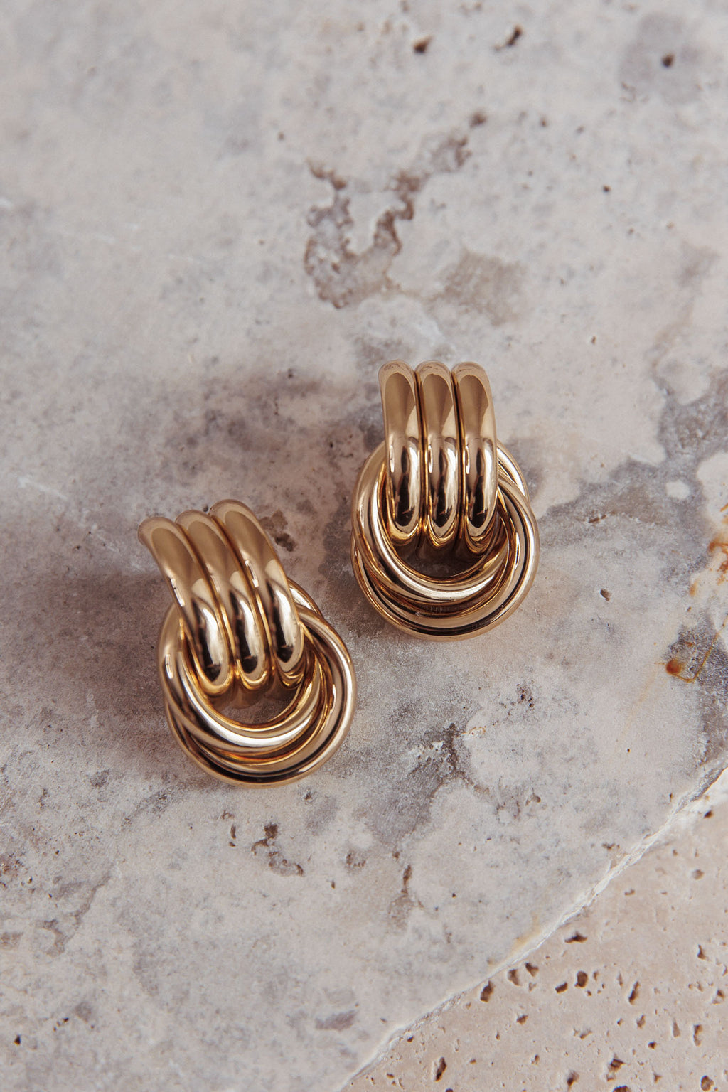Georgina Loop Earrings Gold by Selfie Leslie Australia