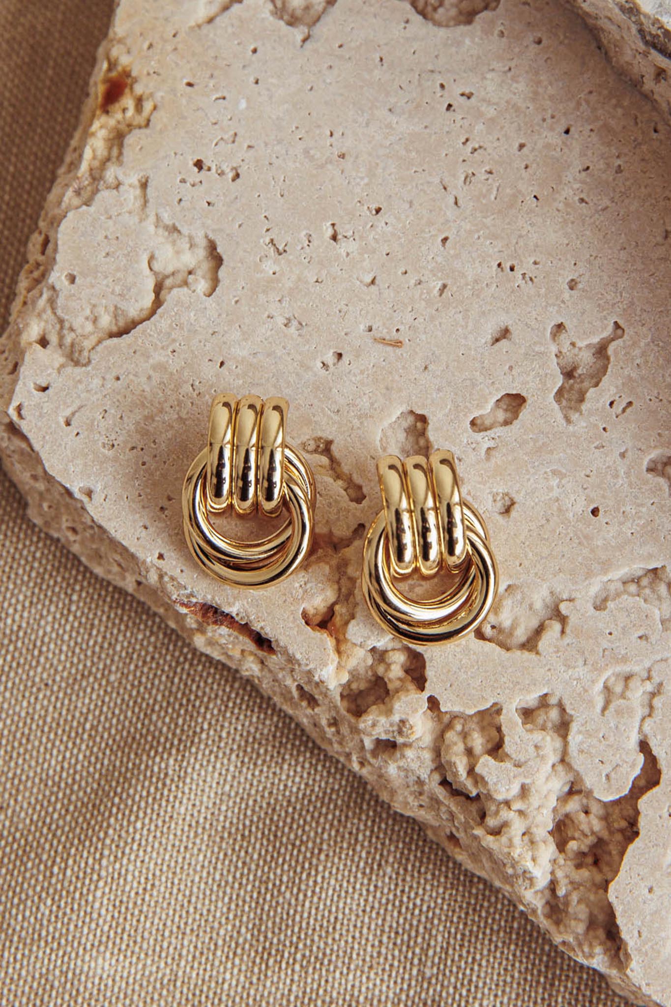 Shiloh Loop Earrings Gold by Selfie Leslie Australia