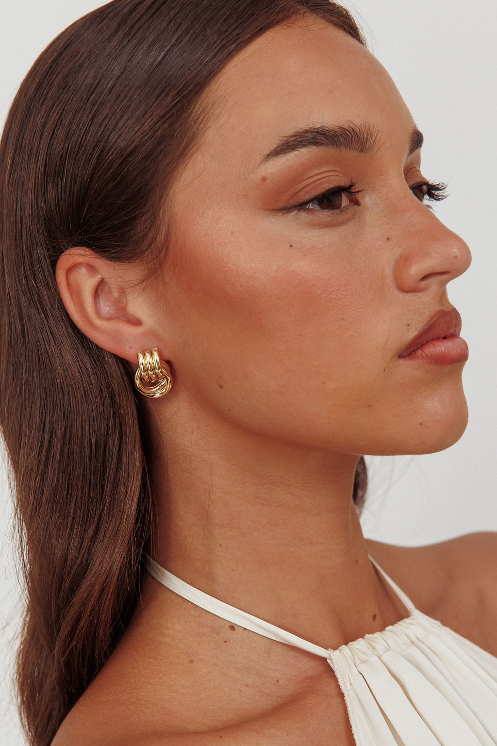 Shiloh Loop Earrings Gold by Selfie Leslie Australia