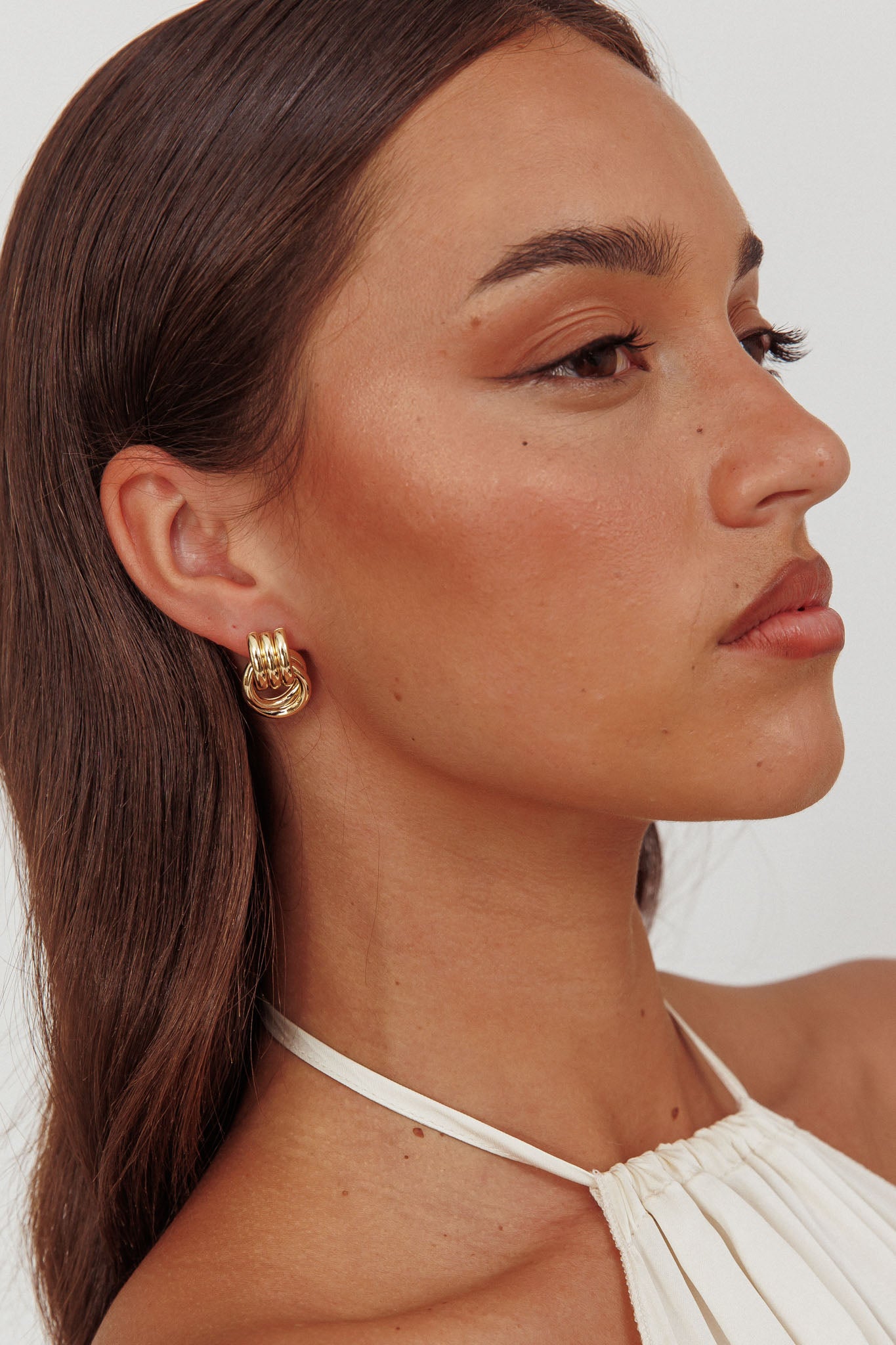 Shiloh Loop Earrings Gold by Selfie Leslie Australia