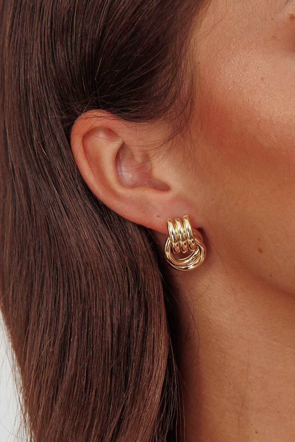Shiloh Loop Earrings Gold by Selfie Leslie Australia