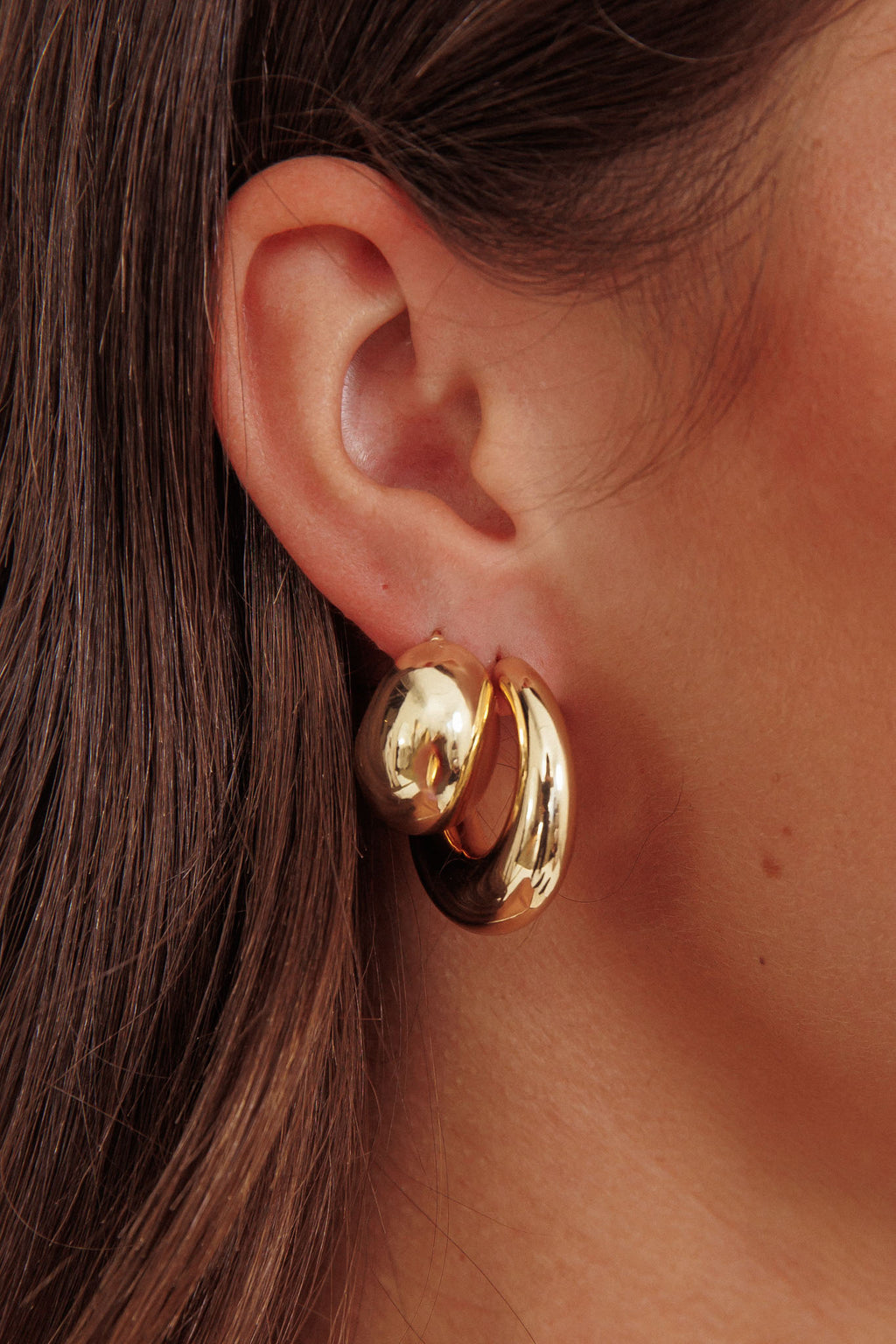 Casper Chunky Earrings Set Gold by Selfie Leslie Australia
